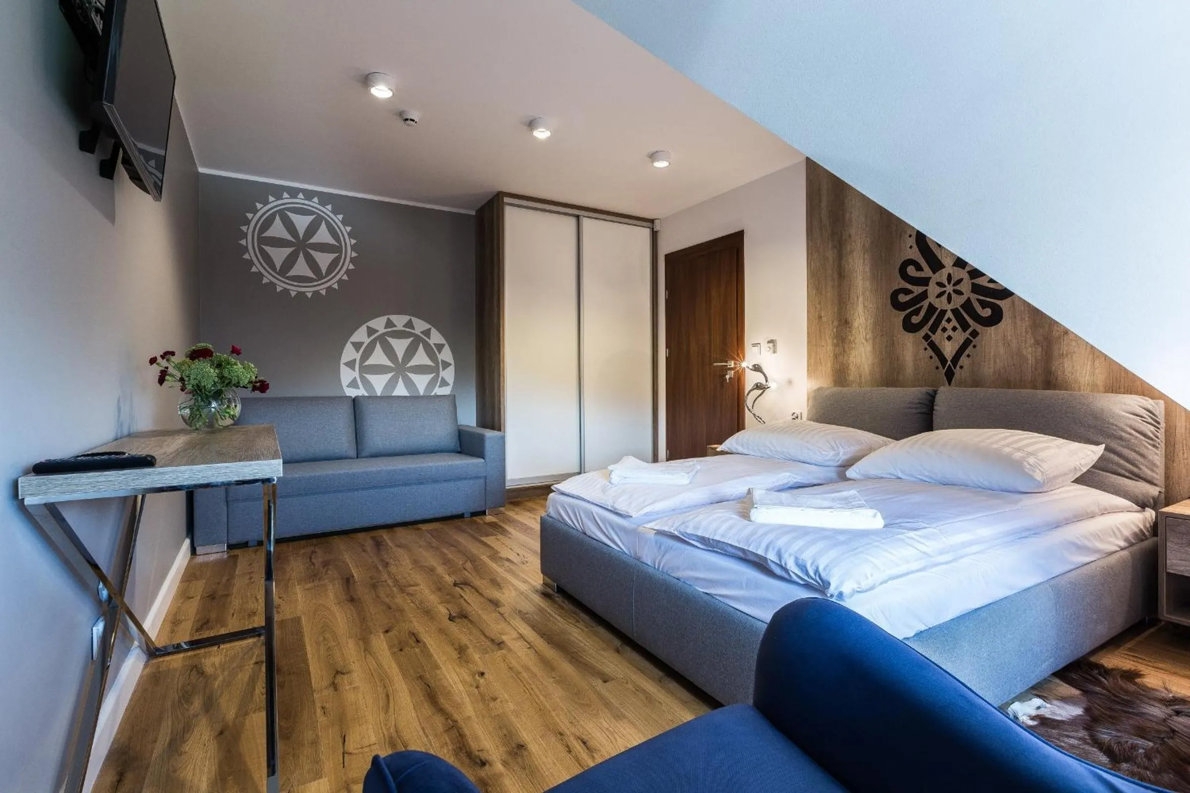 Bedroom, Bed in Aparthotel Góralski Spa & Restaurant