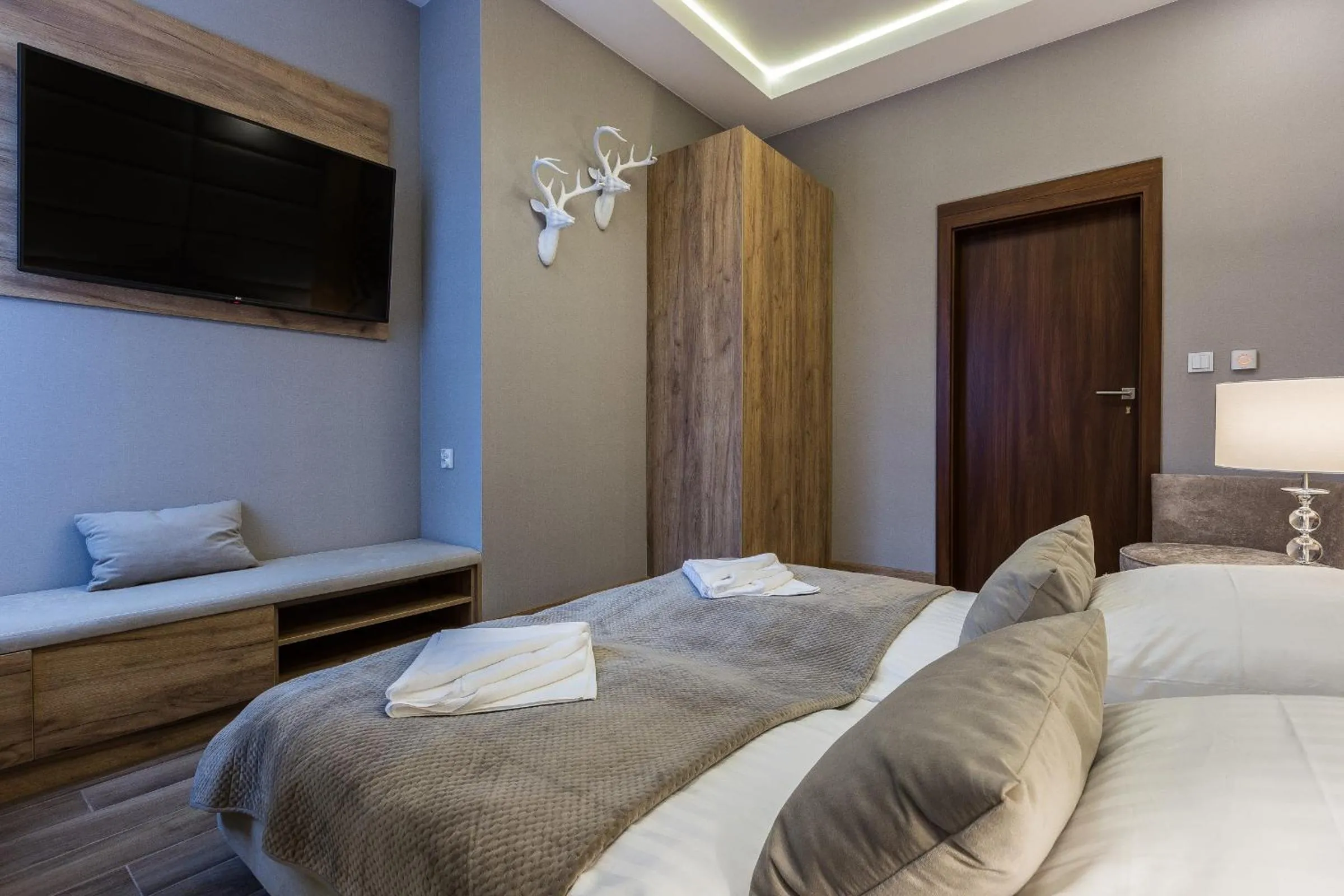 Bedroom, Bed in Aparthotel Góralski Spa & Restaurant