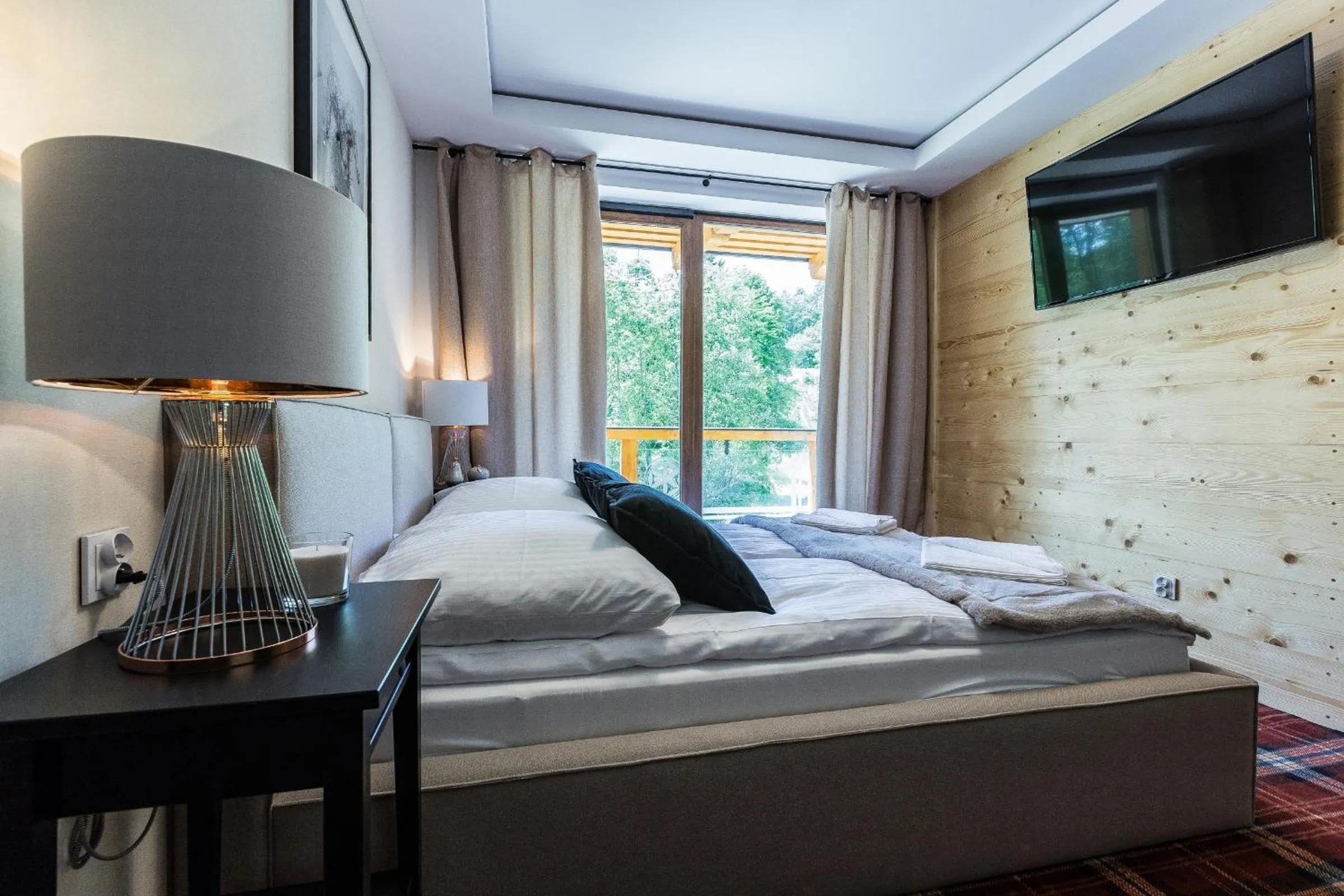 Bedroom, Bed in Aparthotel Góralski Spa & Restaurant