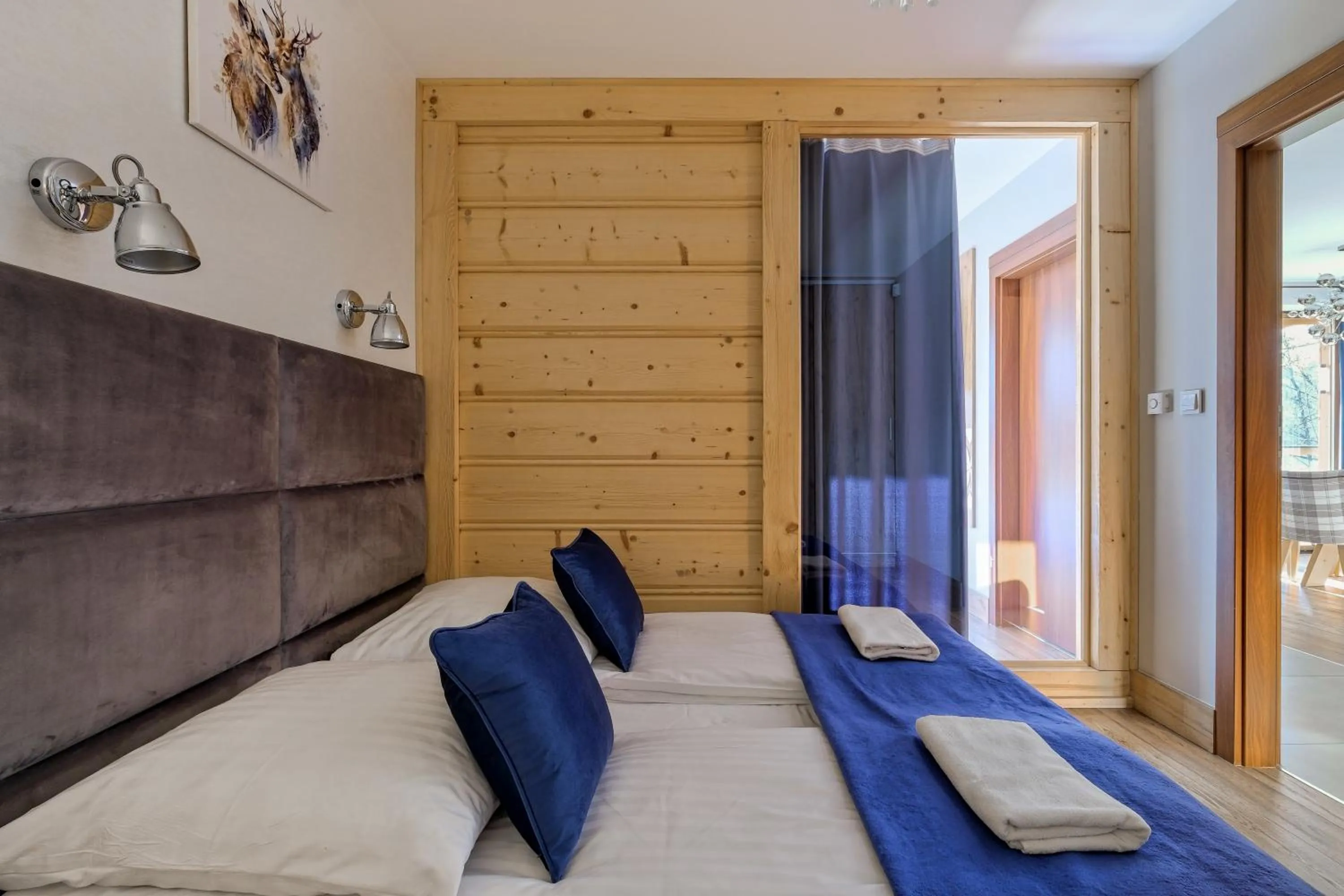 Bed in Aparthotel Góralski Spa & Restaurant