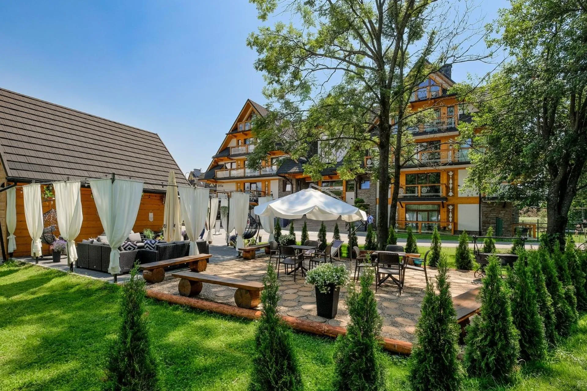 Garden in Aparthotel Góralski Spa & Restaurant