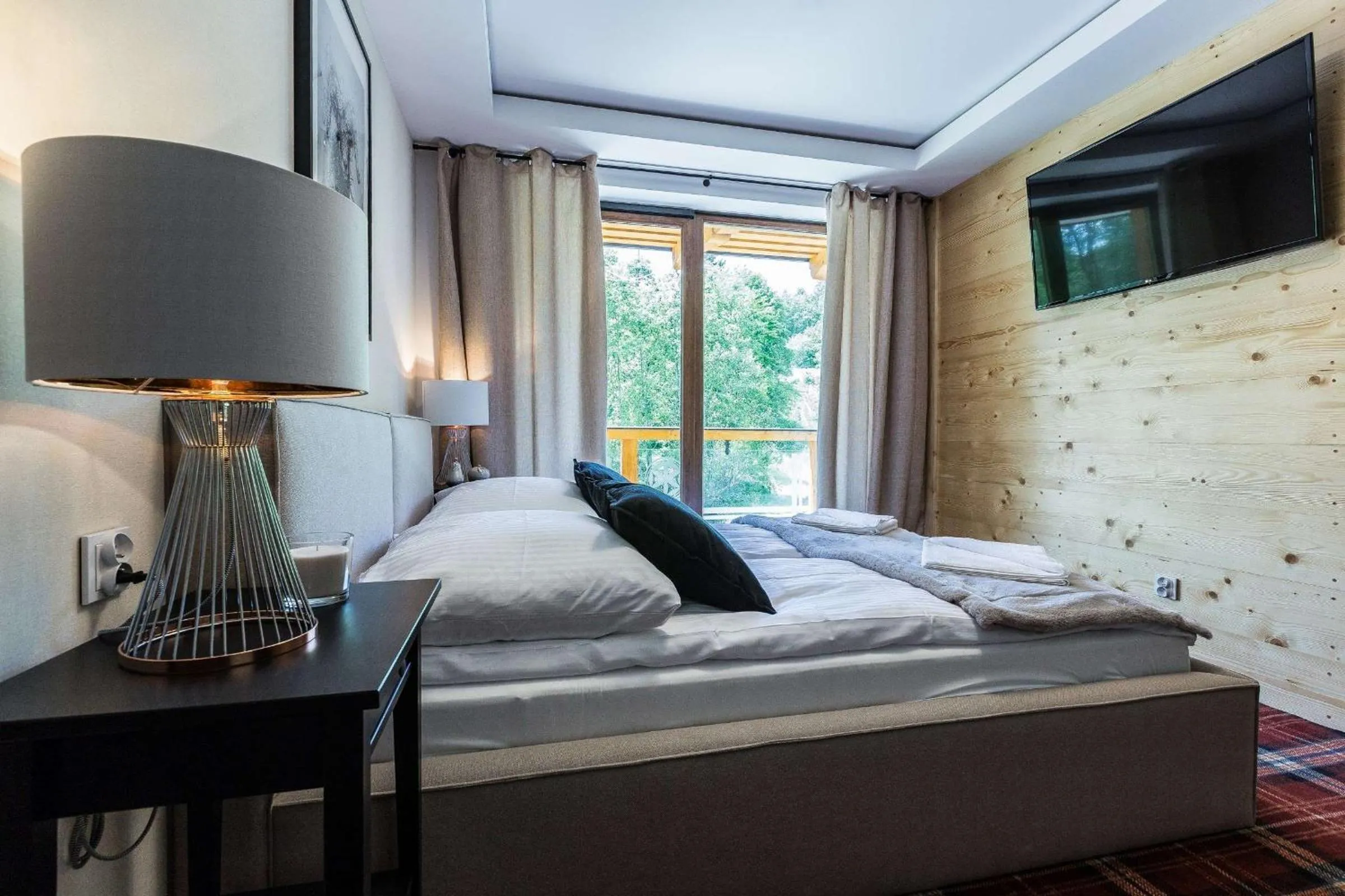 Bedroom, Bed in Aparthotel Góralski Spa & Restaurant