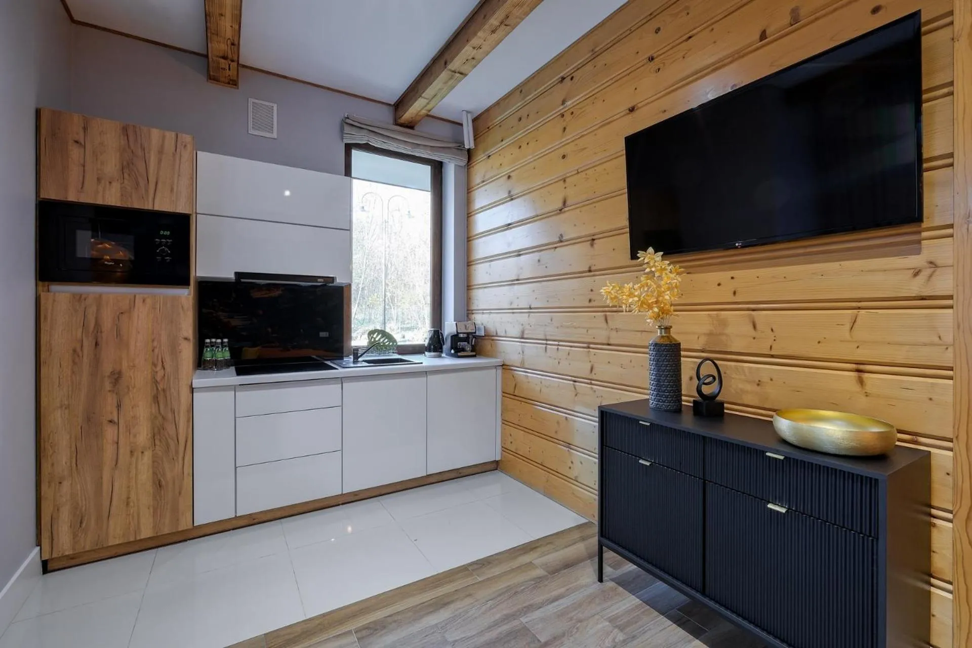 Kitchen or kitchenette in Aparthotel Góralski Spa & Restaurant