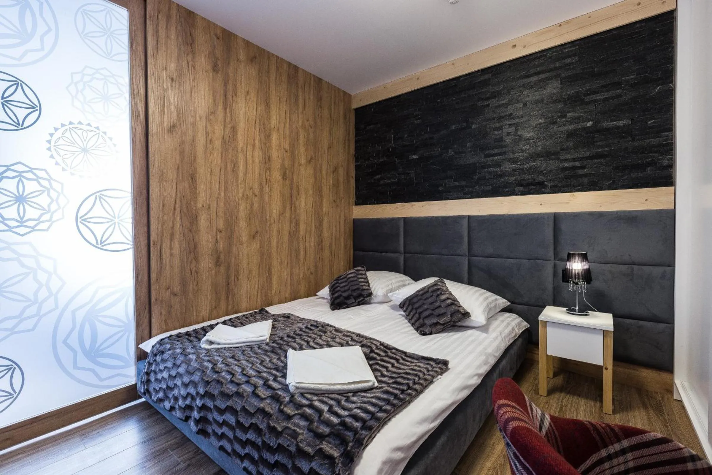 Bedroom, Bed in Aparthotel Góralski Spa & Restaurant