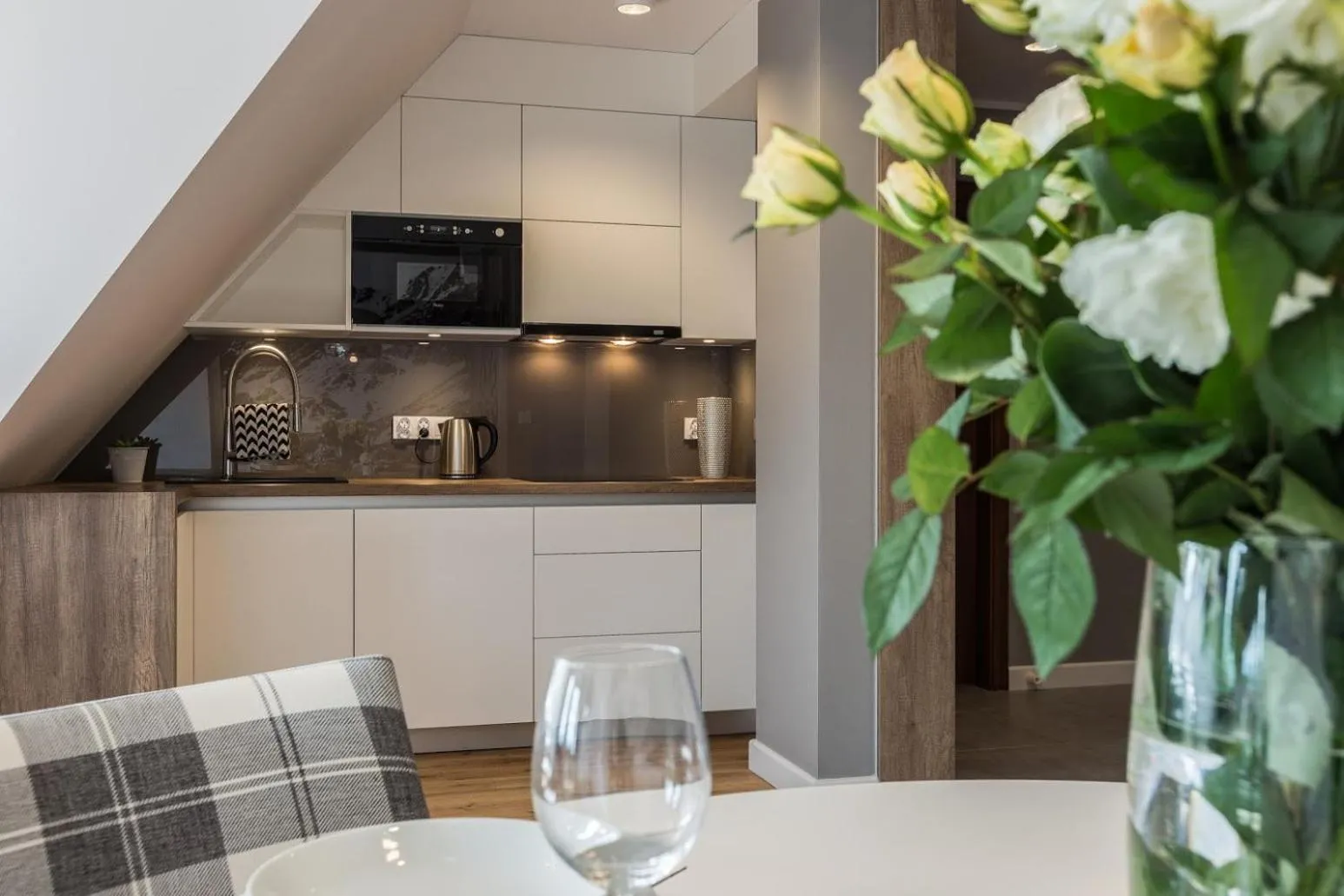 Kitchen or kitchenette in Aparthotel Góralski Spa & Restaurant