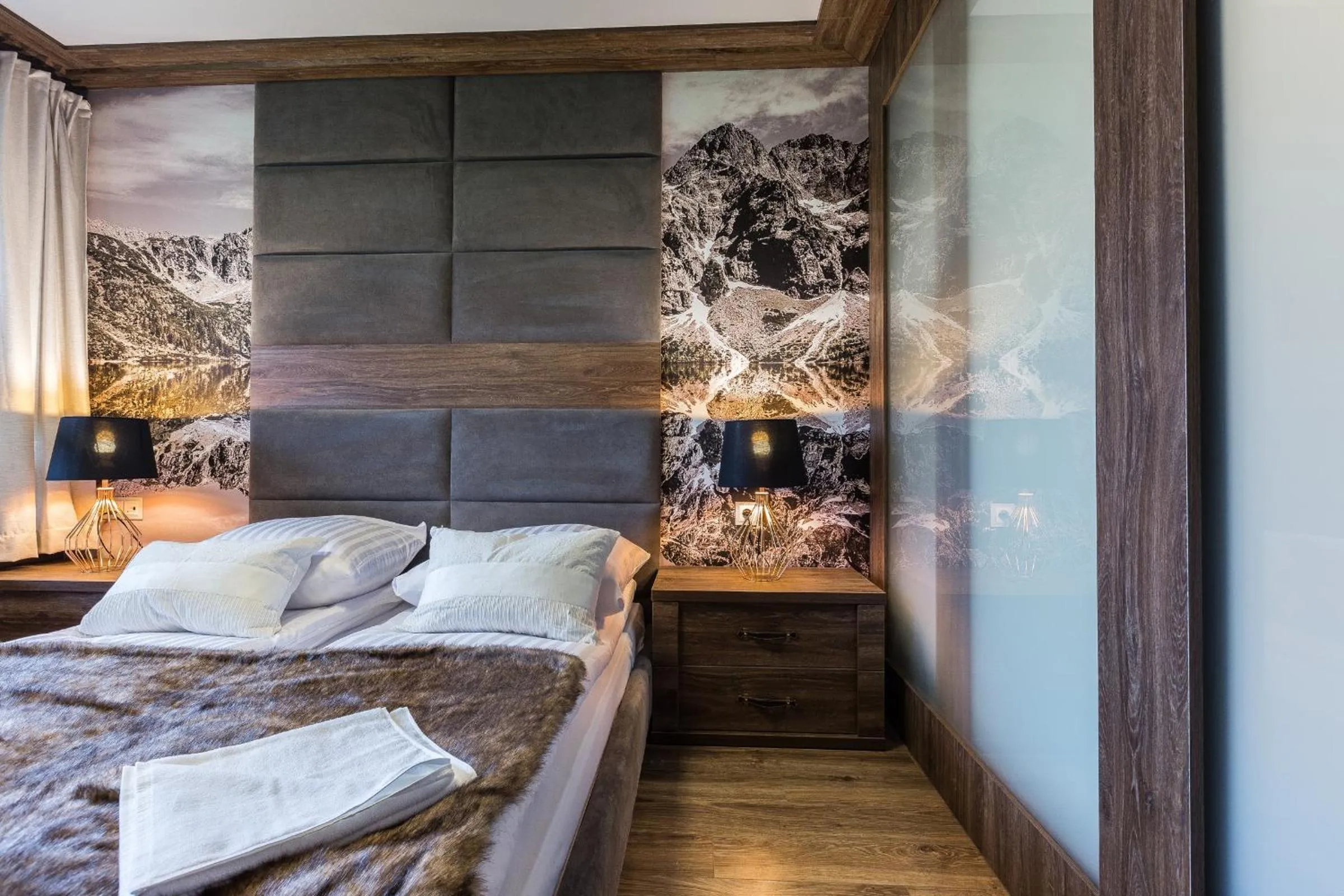 Bedroom, Bed in Aparthotel Góralski Spa & Restaurant