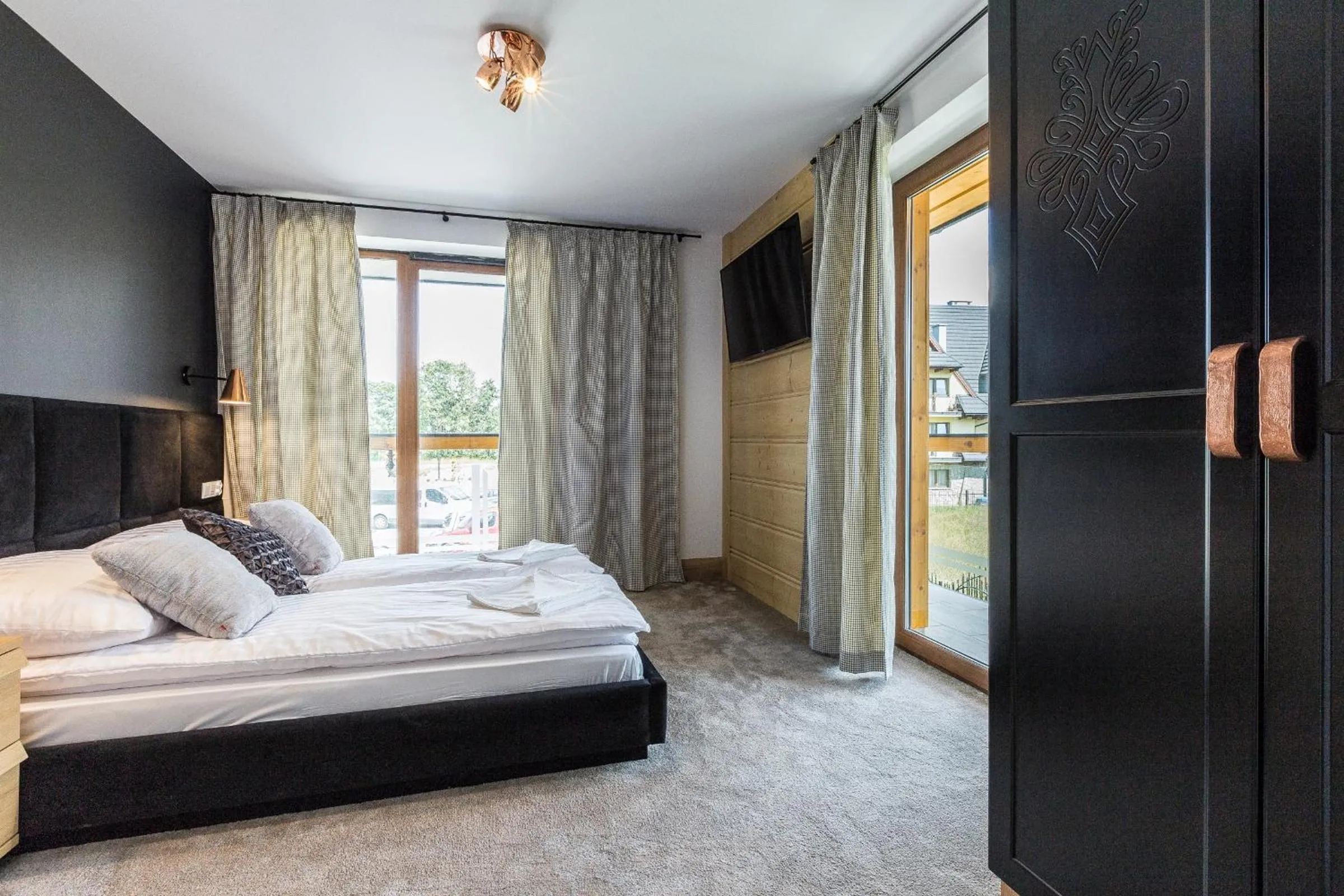 Bedroom, Bed in Aparthotel Góralski Spa & Restaurant