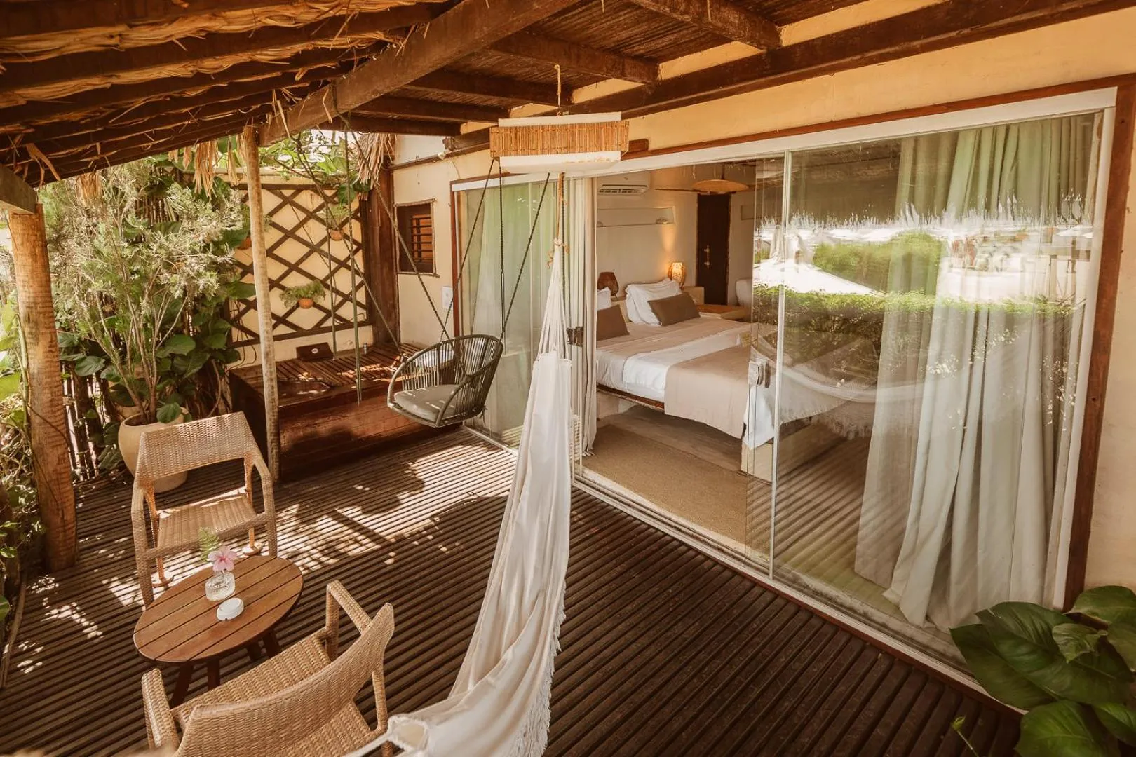 Balcony/Terrace, Bed in Casa de Areia