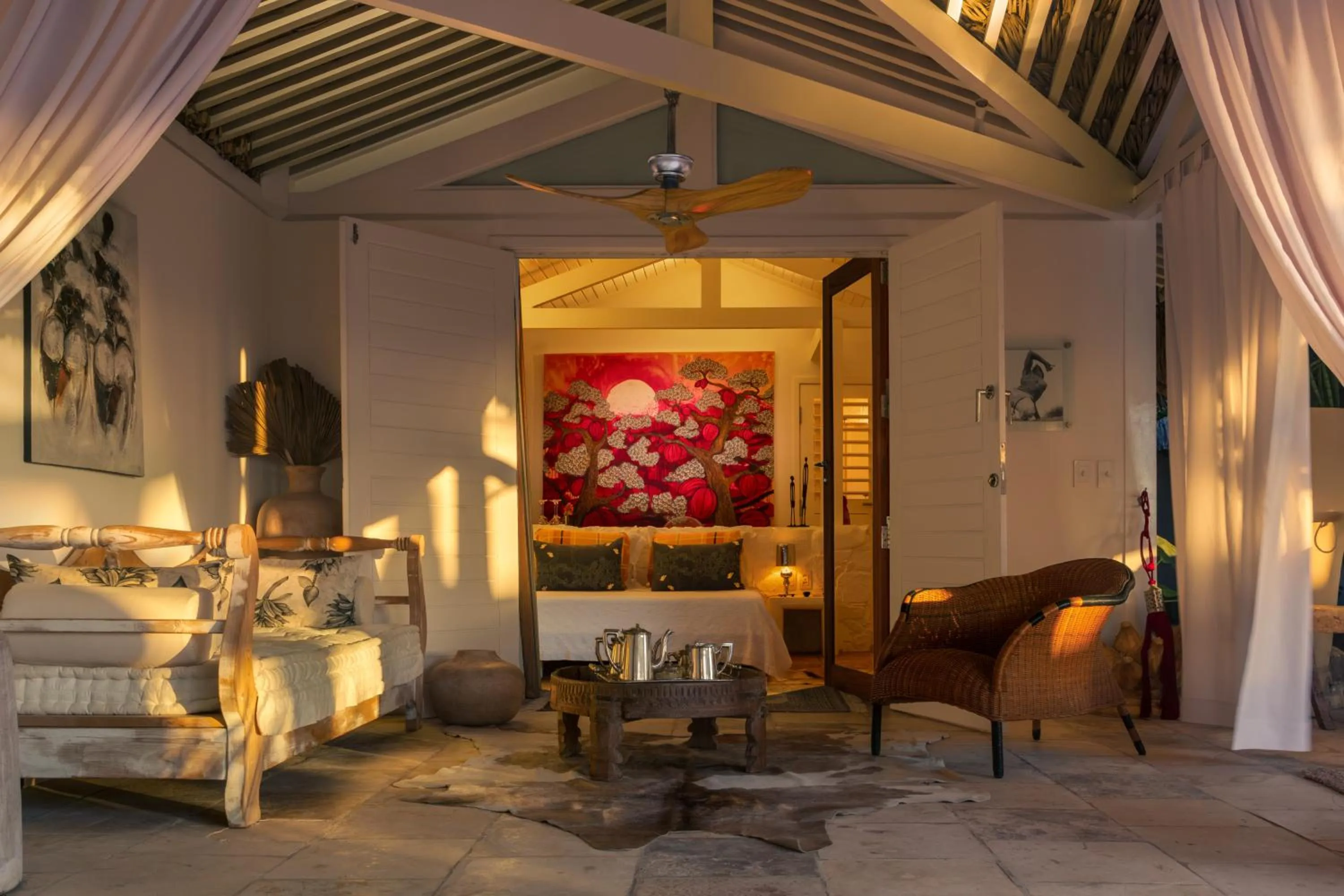 Seating area in The Chili Beach Private Resort