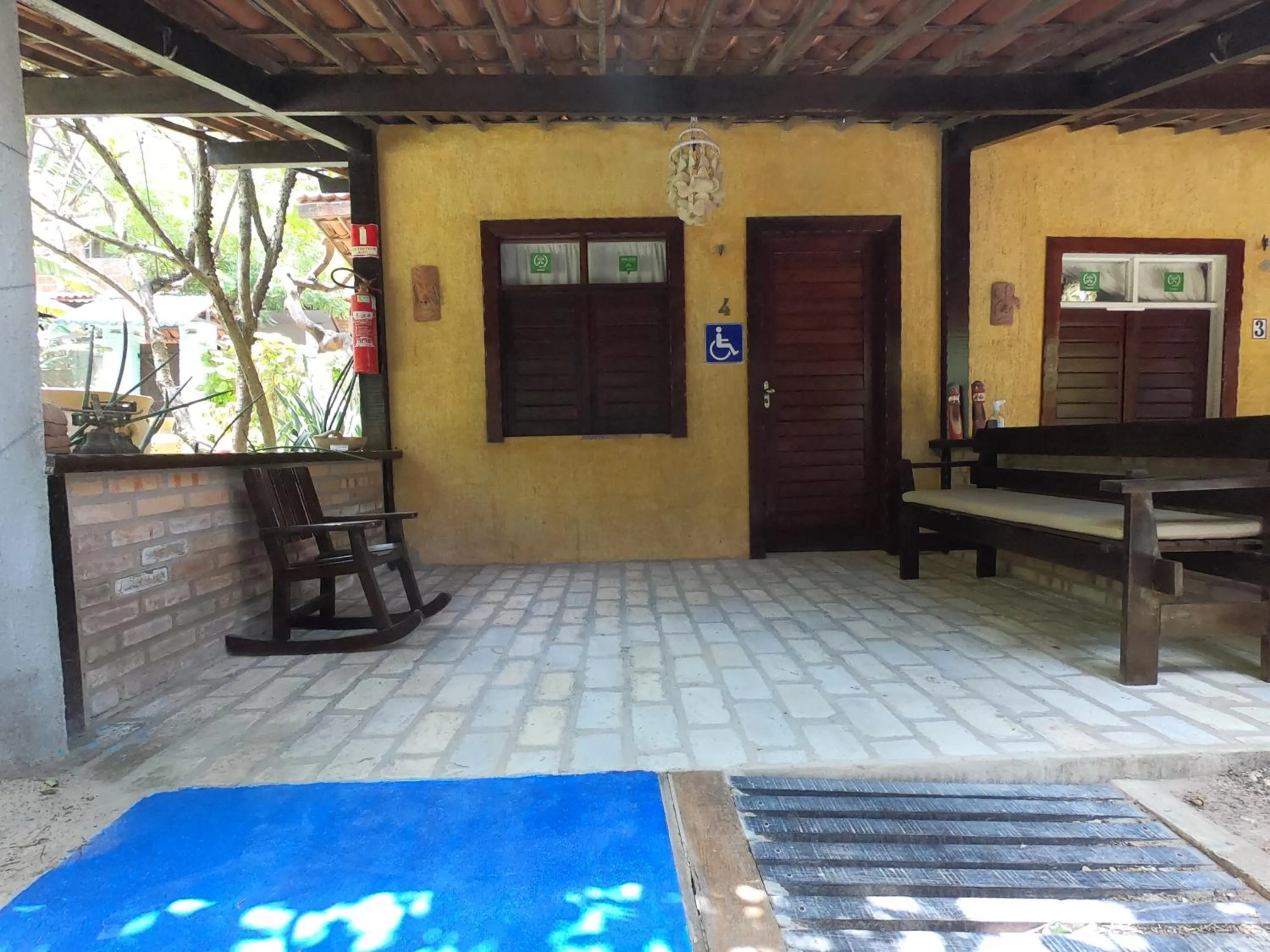 Bed in Pousada Casa Do Angelo