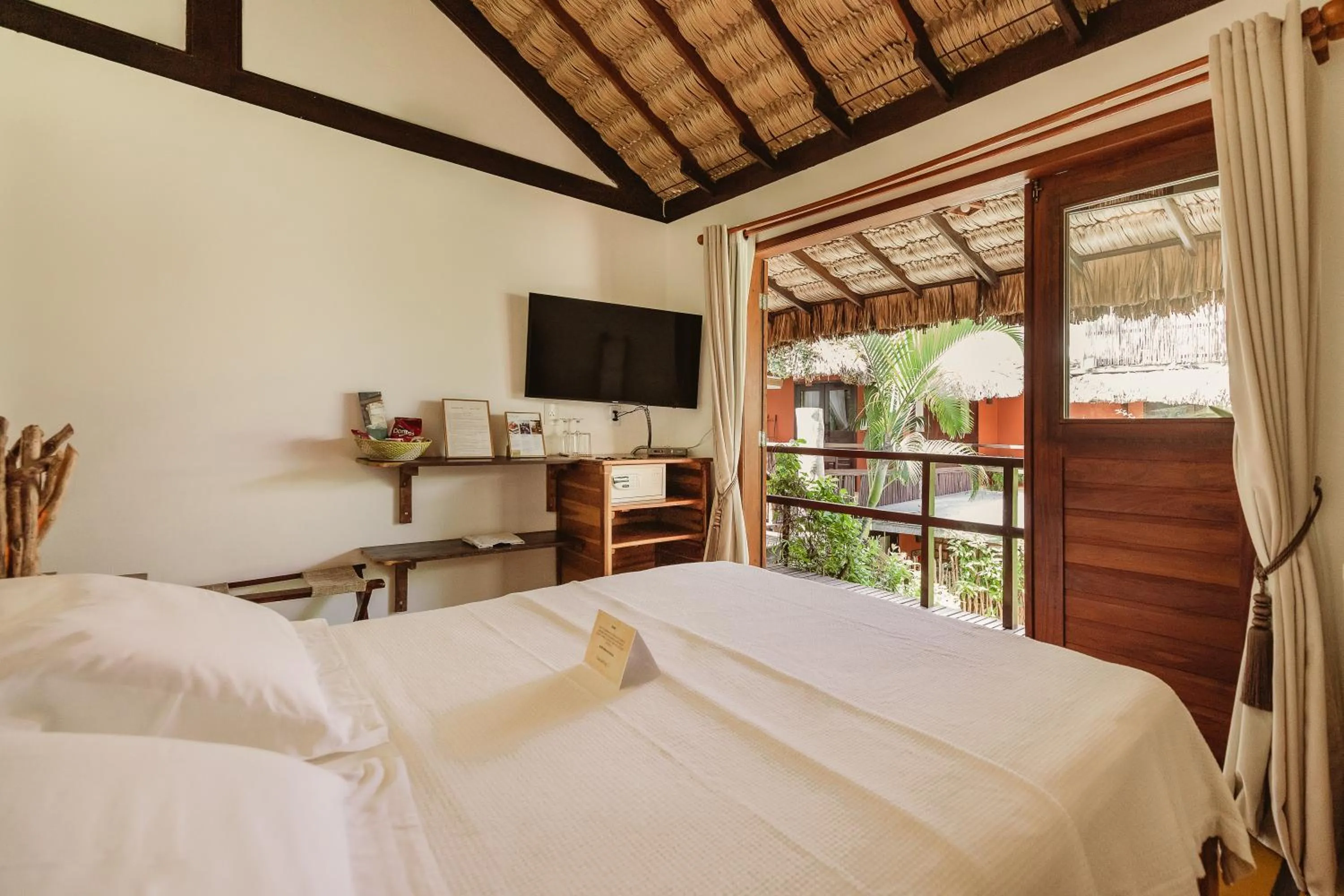 Bedroom, Bed in Casa na Praia