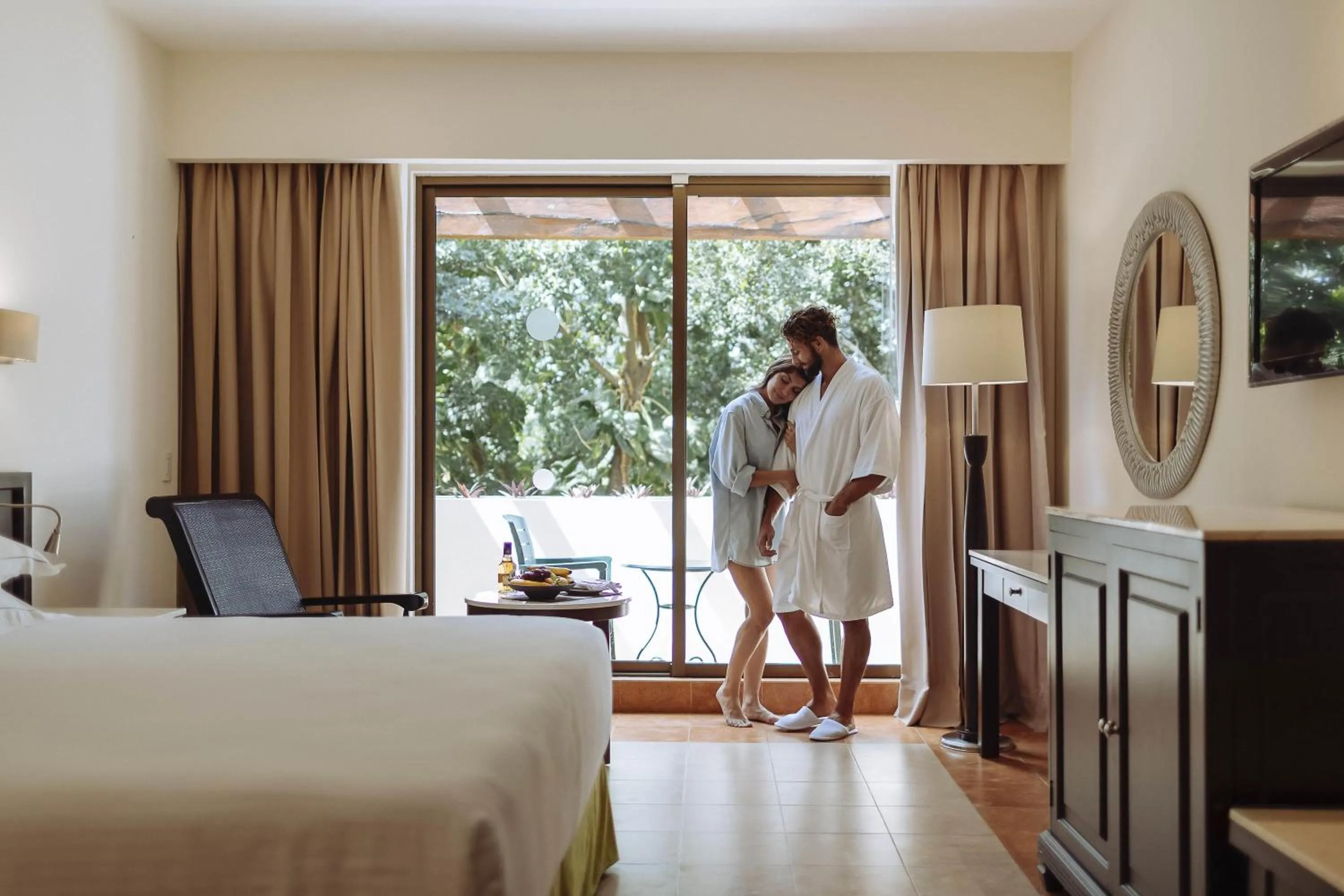 Bedroom, Bed in Occidental at Xcaret Destination - All Inclusive