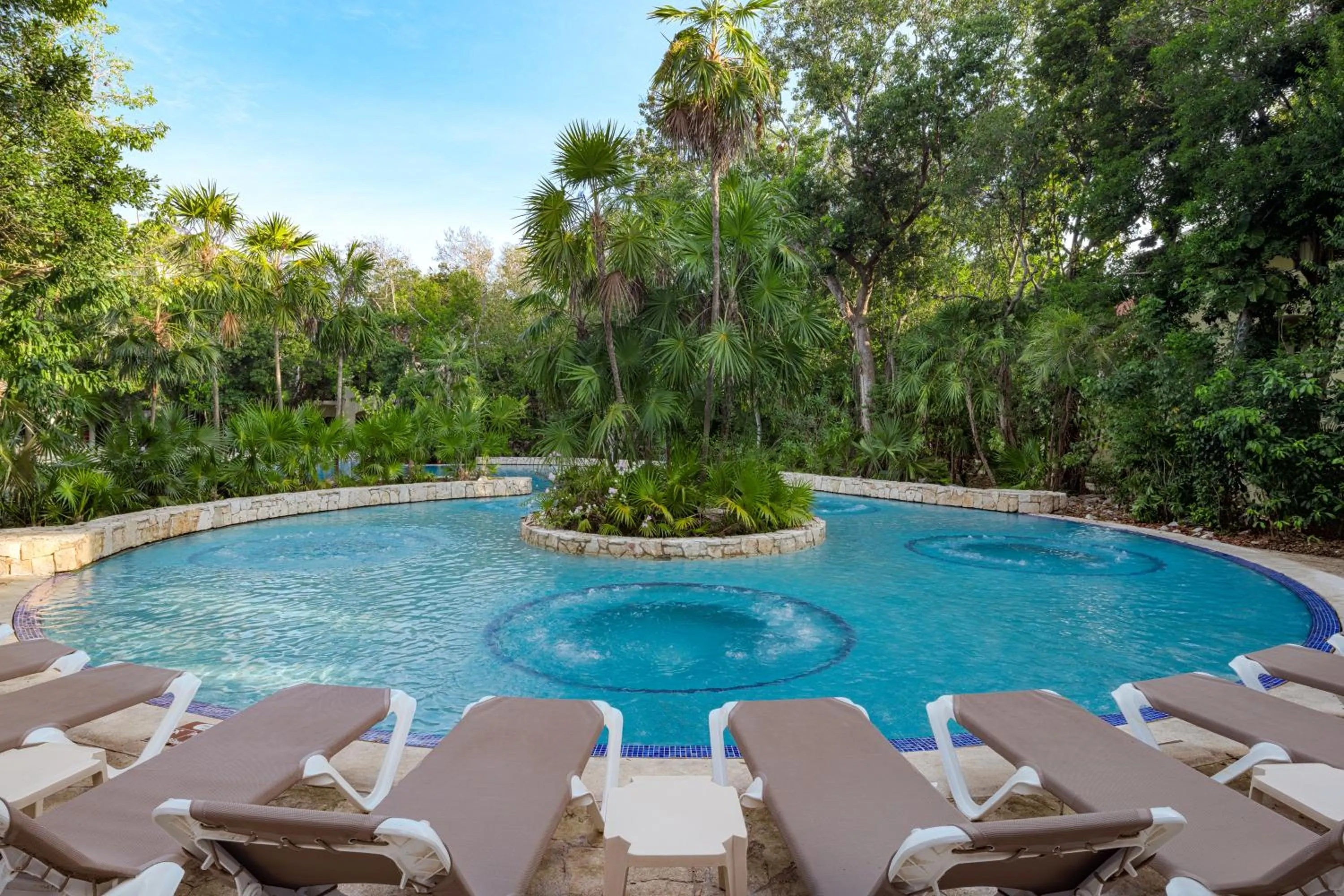 Pool view in Occidental at Xcaret Destination - All Inclusive