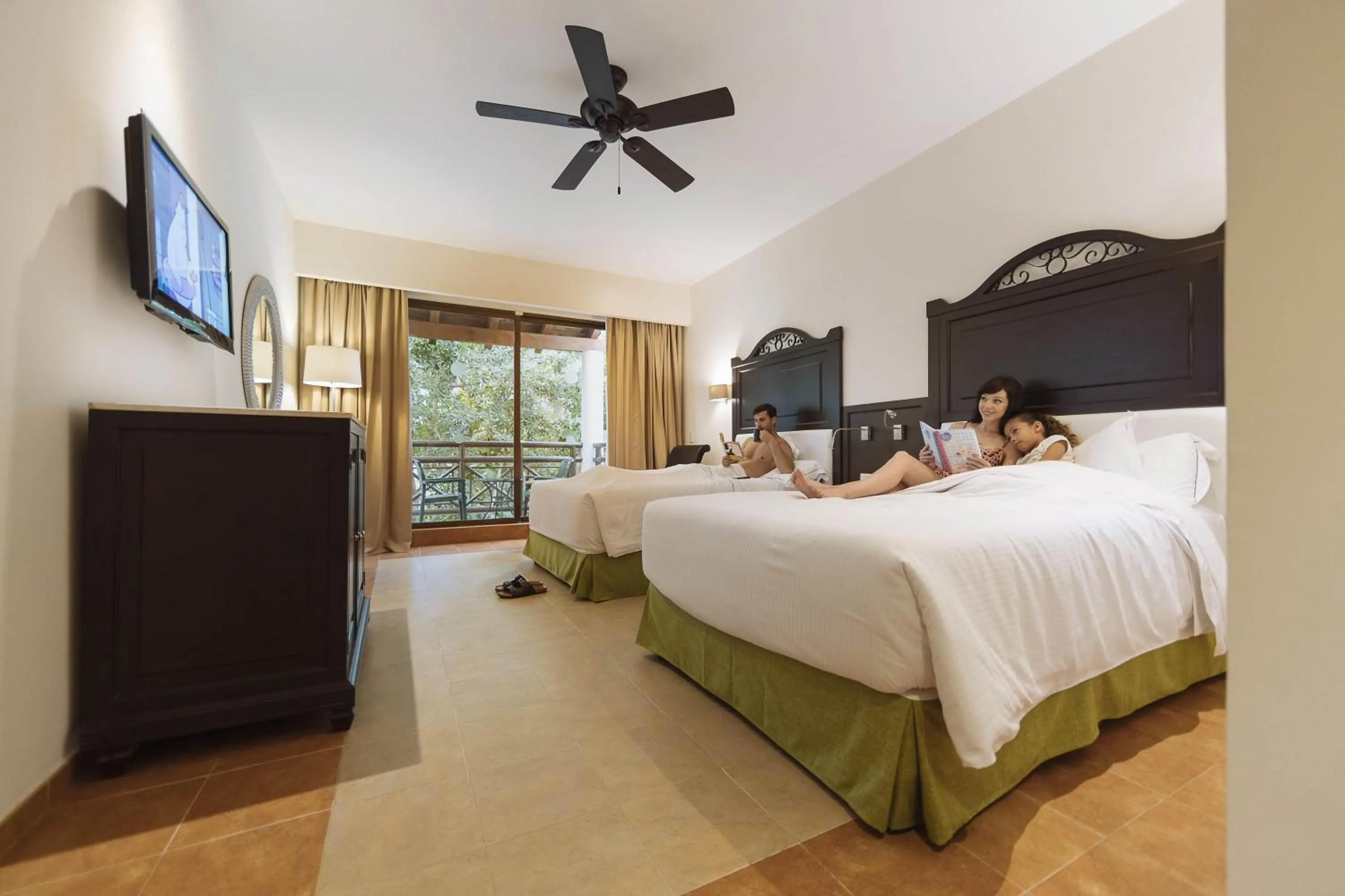 Bedroom, Bed in Occidental at Xcaret Destination - All Inclusive