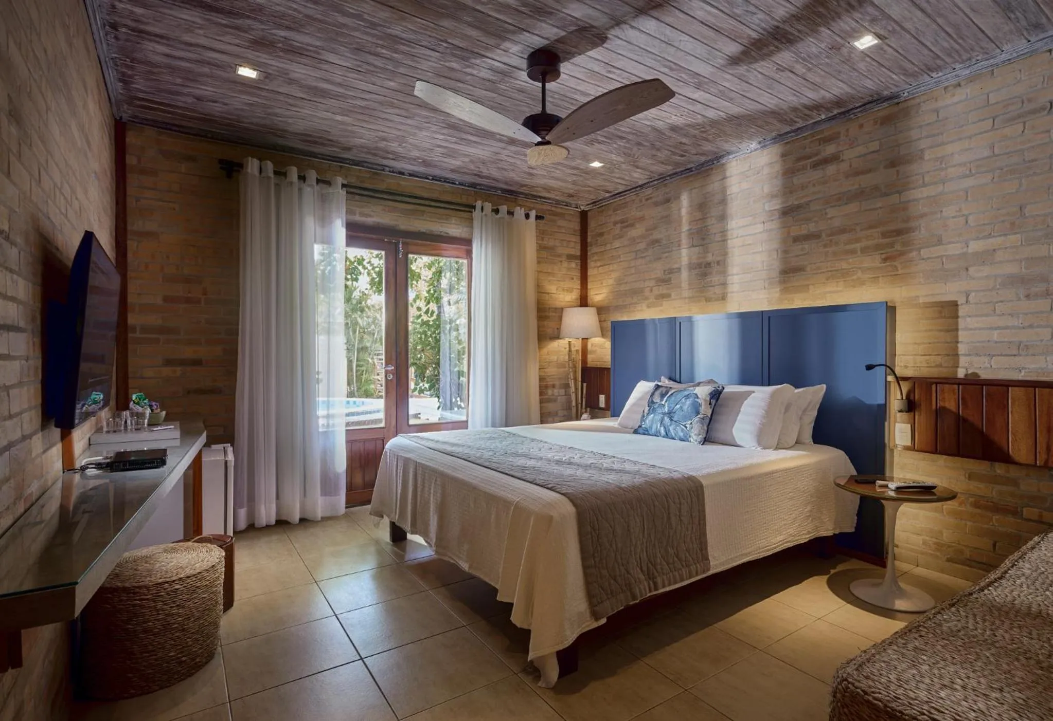 Bed in Pousada Jeribá