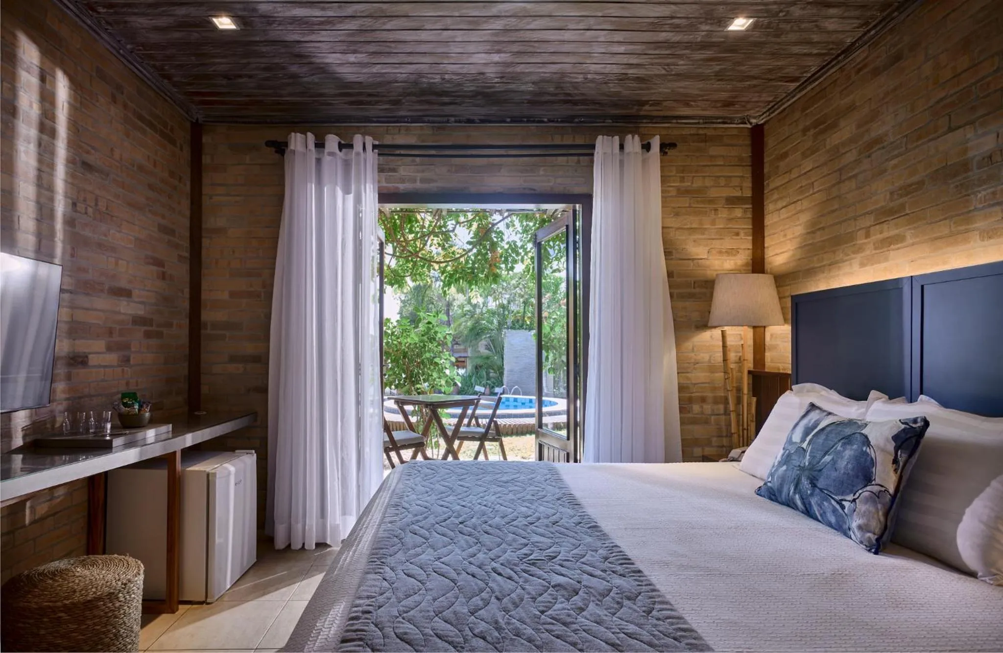 Bed in Pousada Jeribá