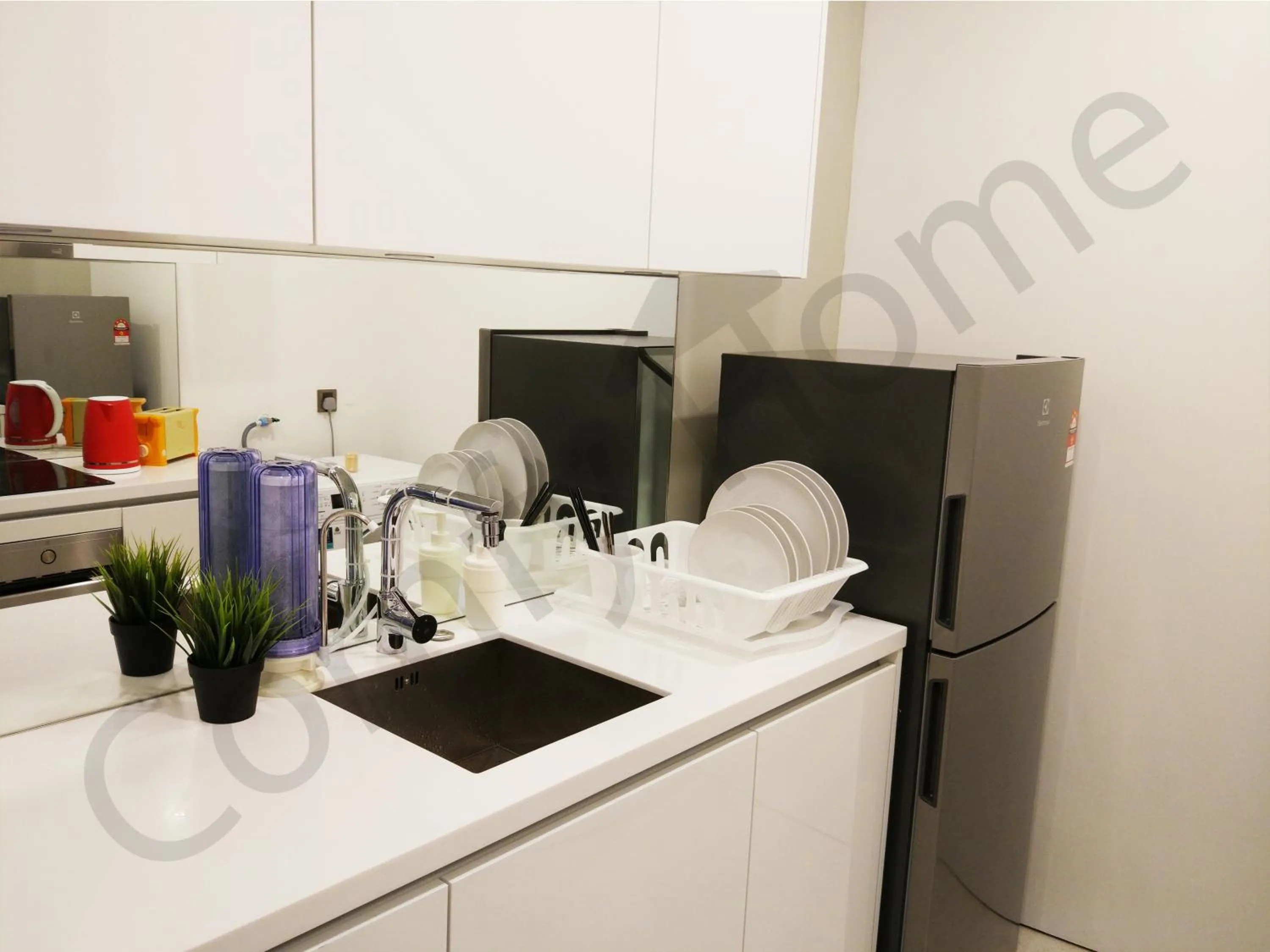 Kitchen or kitchenette in 5 STAR & LUXURY Apartment near KLCC/ KL City Centre