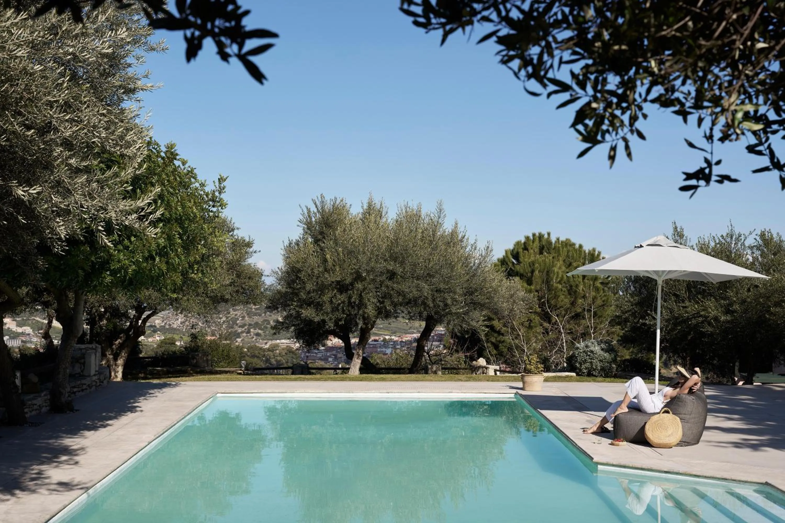 Swimming pool in Eliathos Hillside Retreat