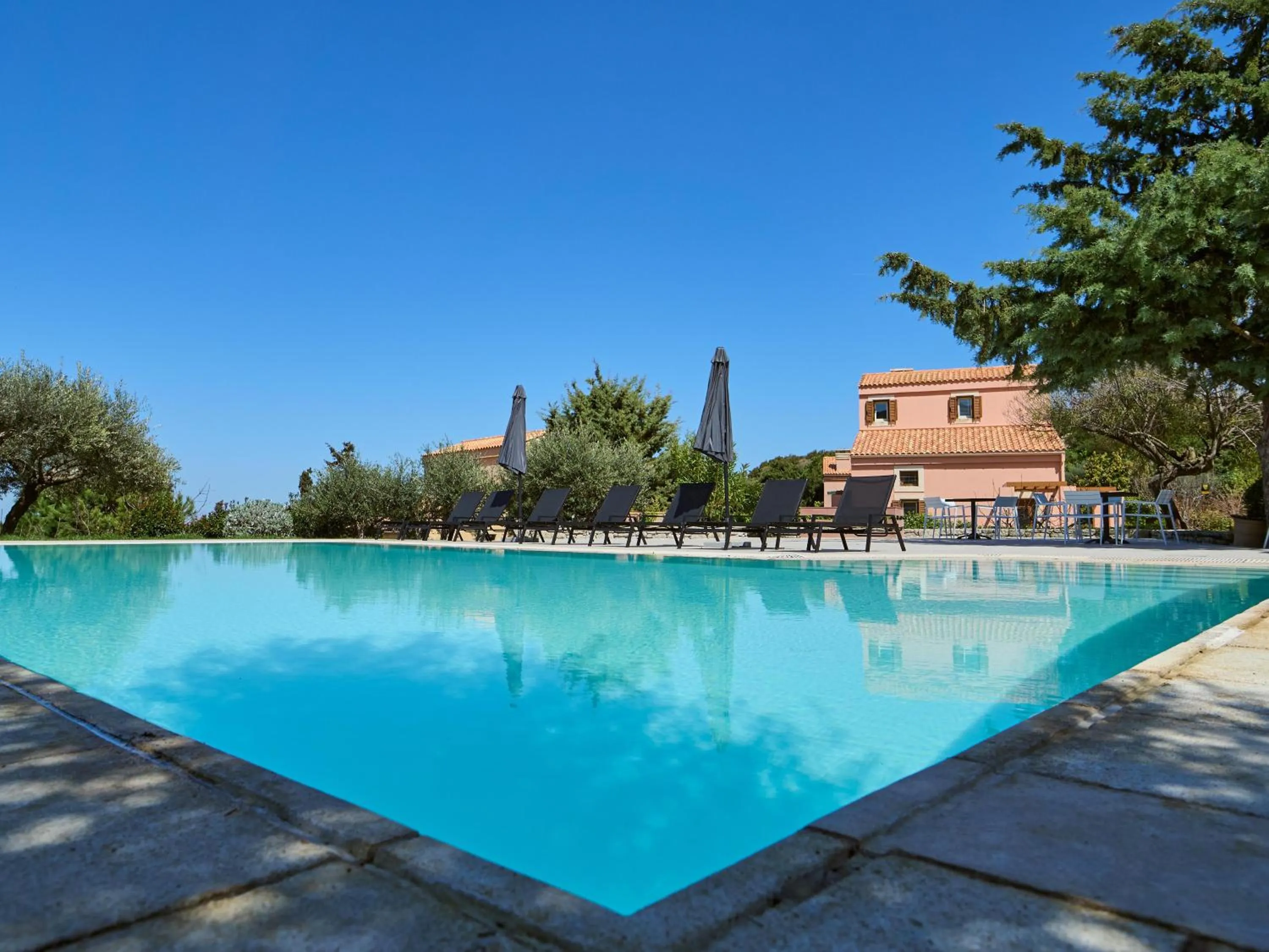 Swimming pool in Eliathos Hillside Retreat