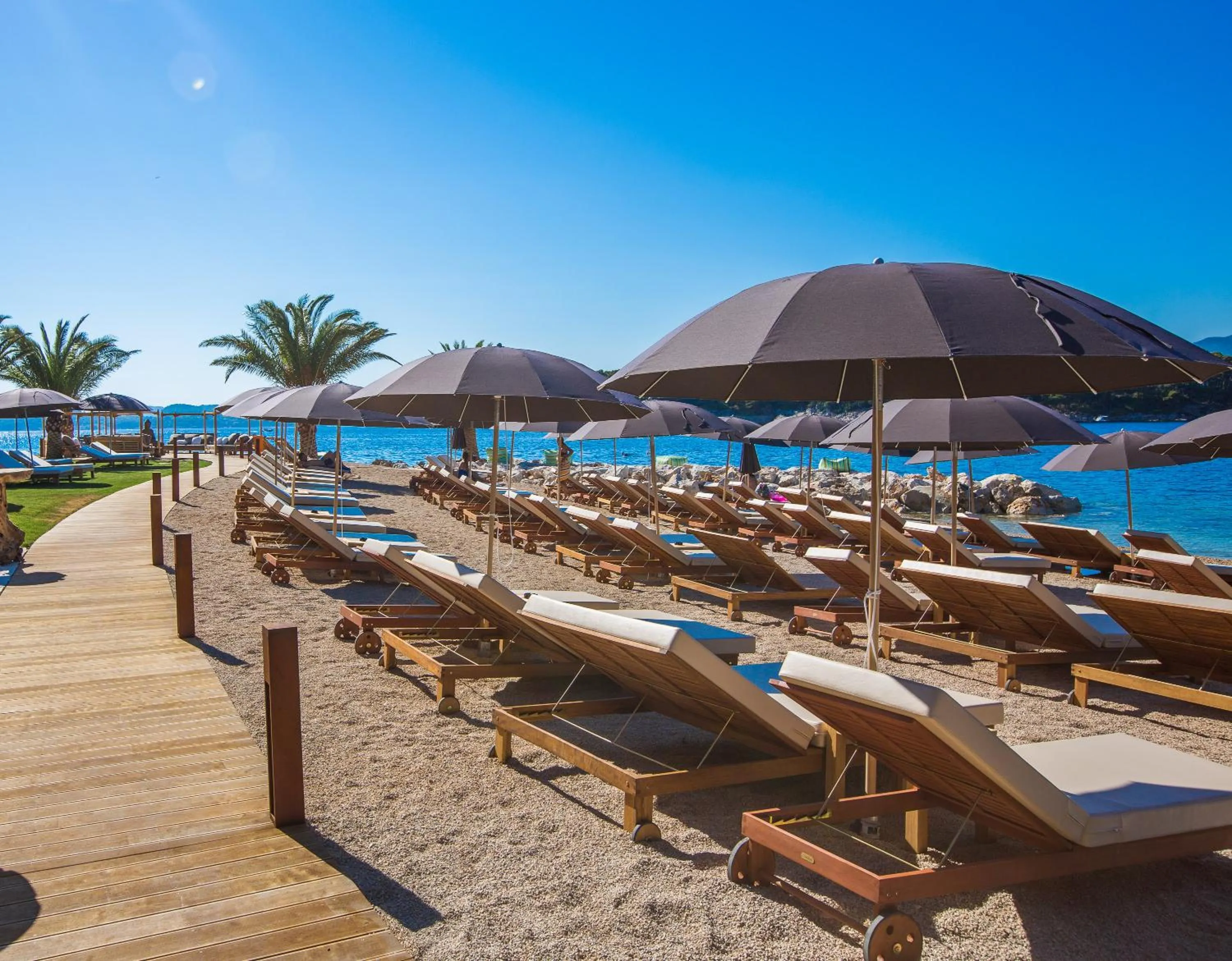 Beach in Valamar Lacroma Hotel