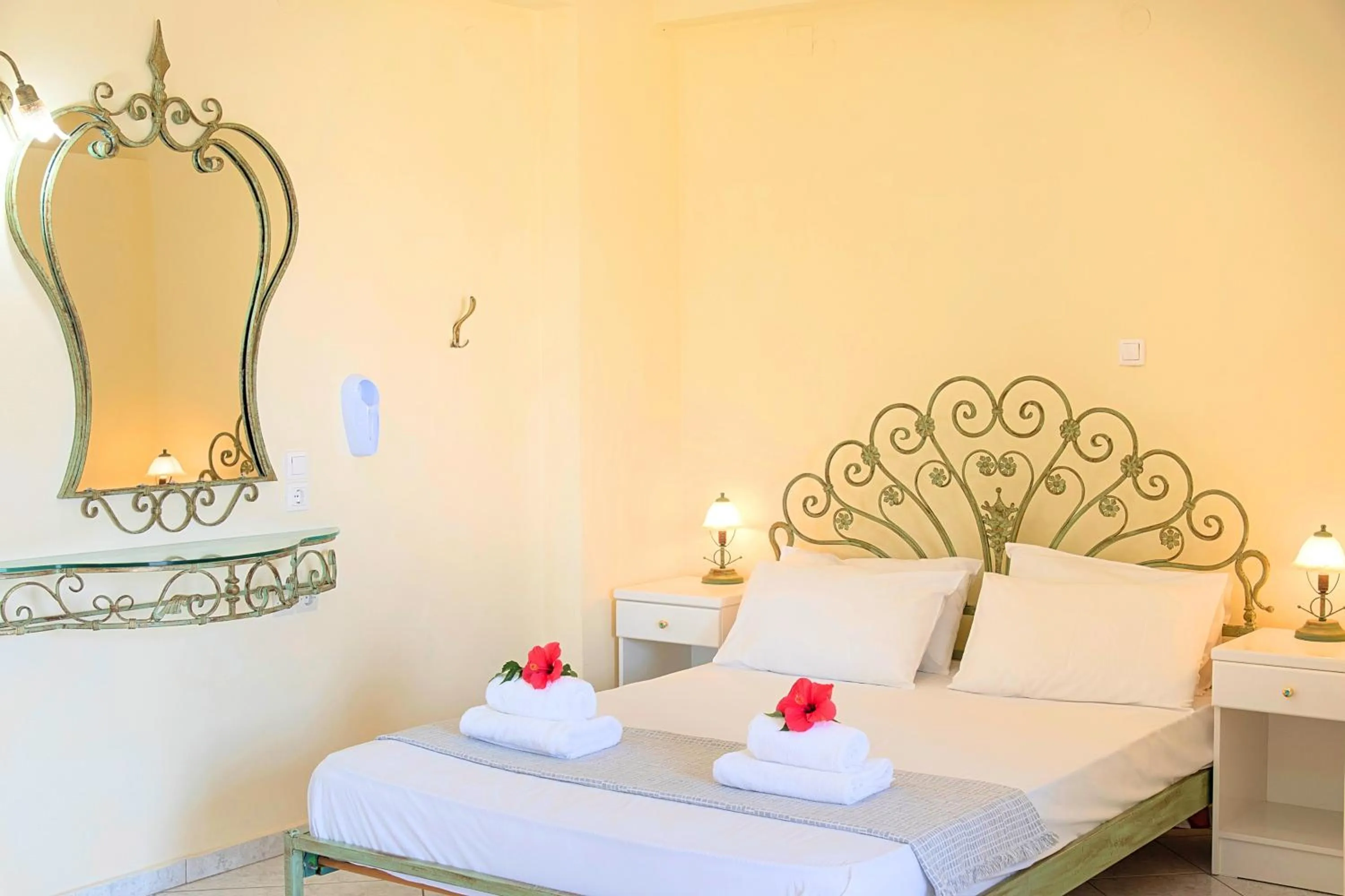 Bed in Palladion Hotel