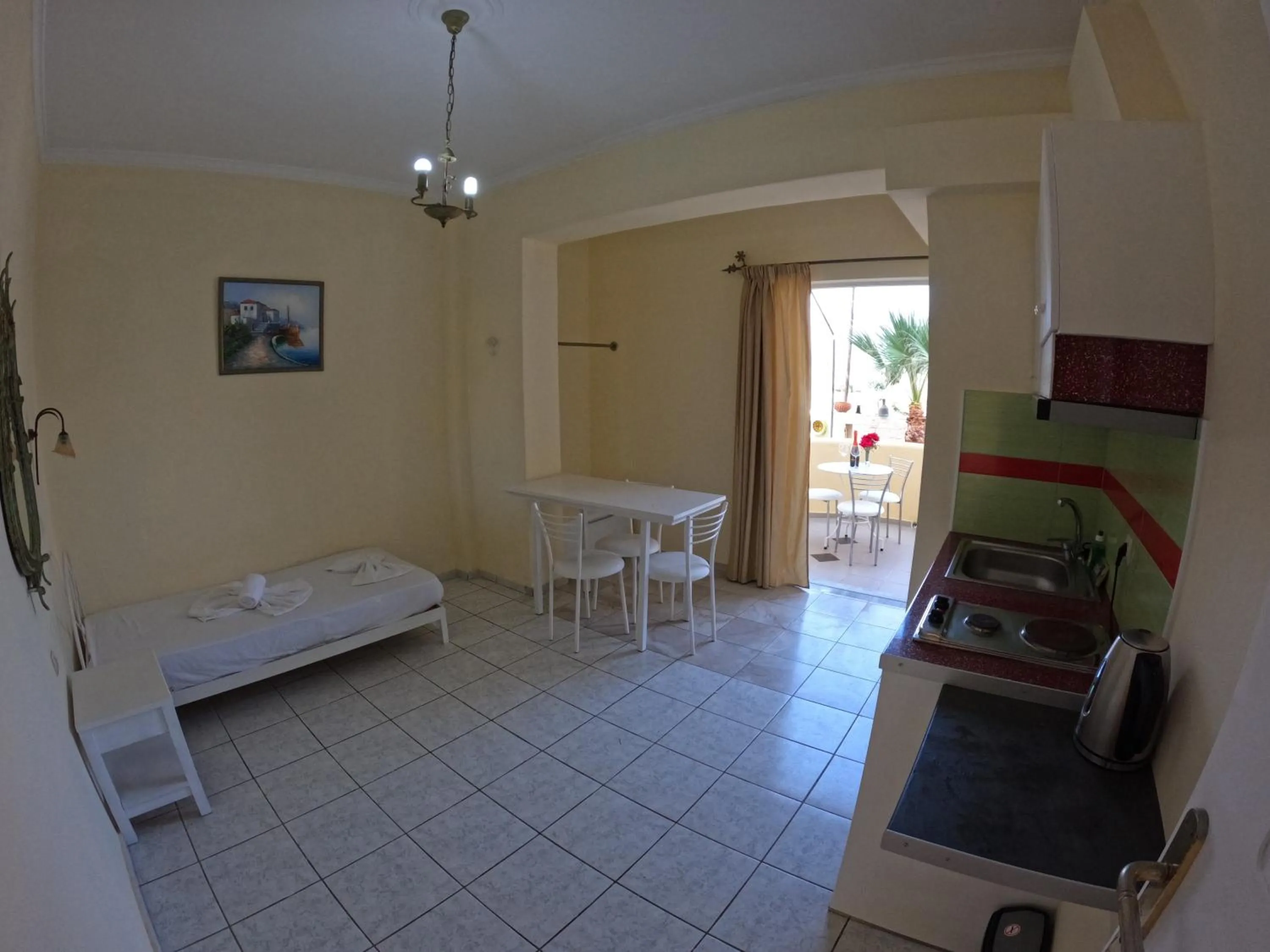 Bed in Palladion Hotel