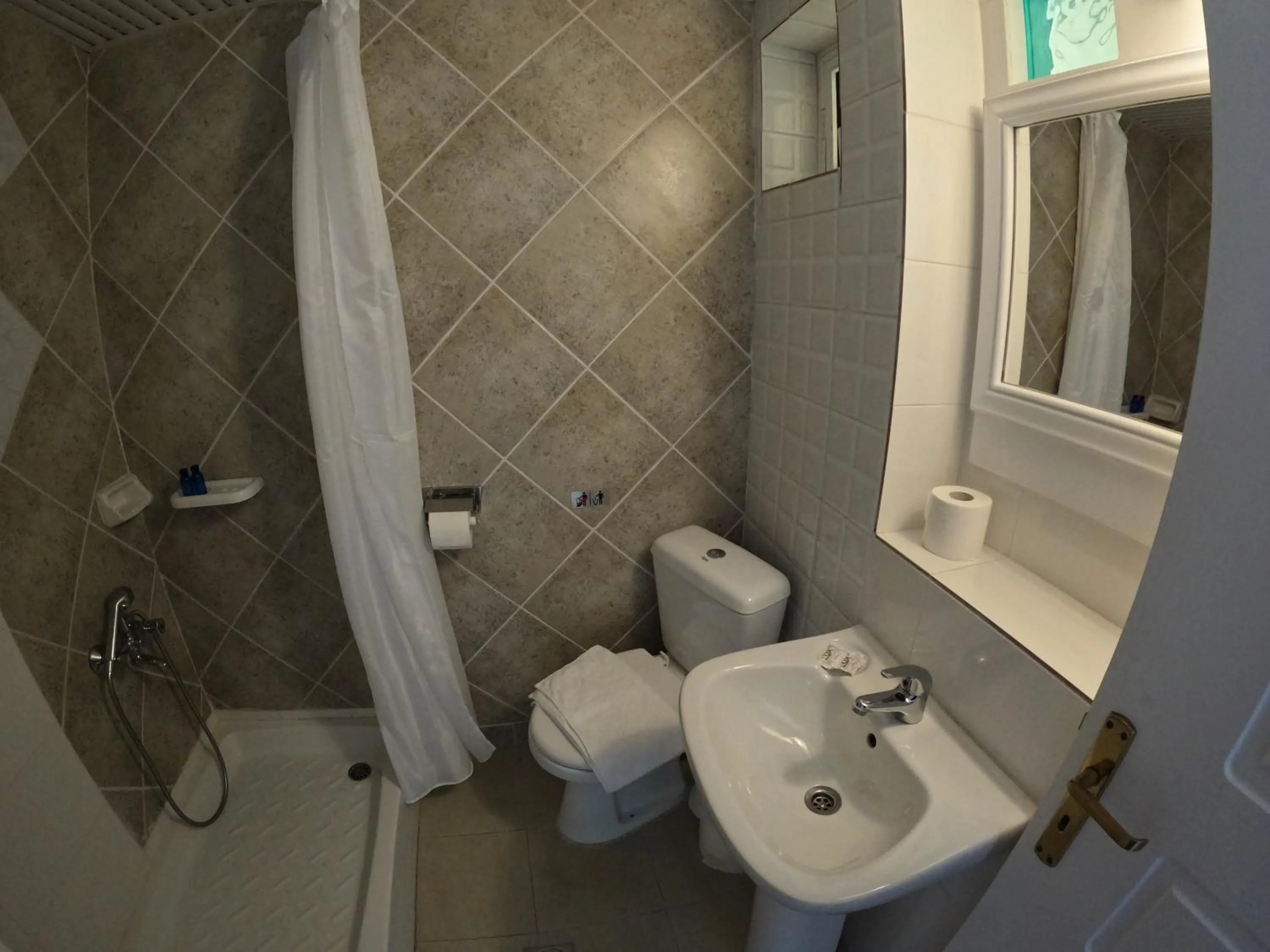 Bathroom in Palladion Hotel