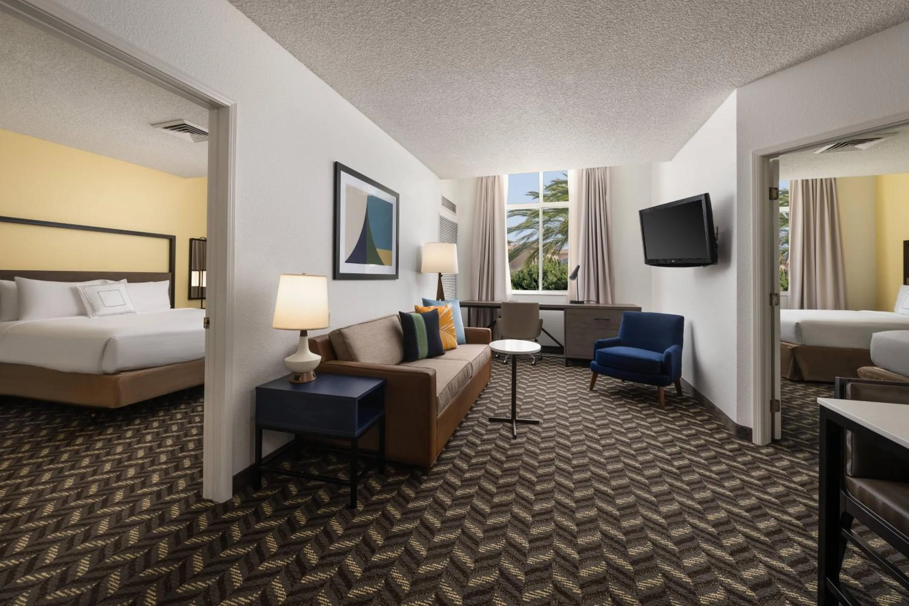 Bedroom, Bed in Residence Inn by Marriott Anaheim Resort Area/Garden Grove