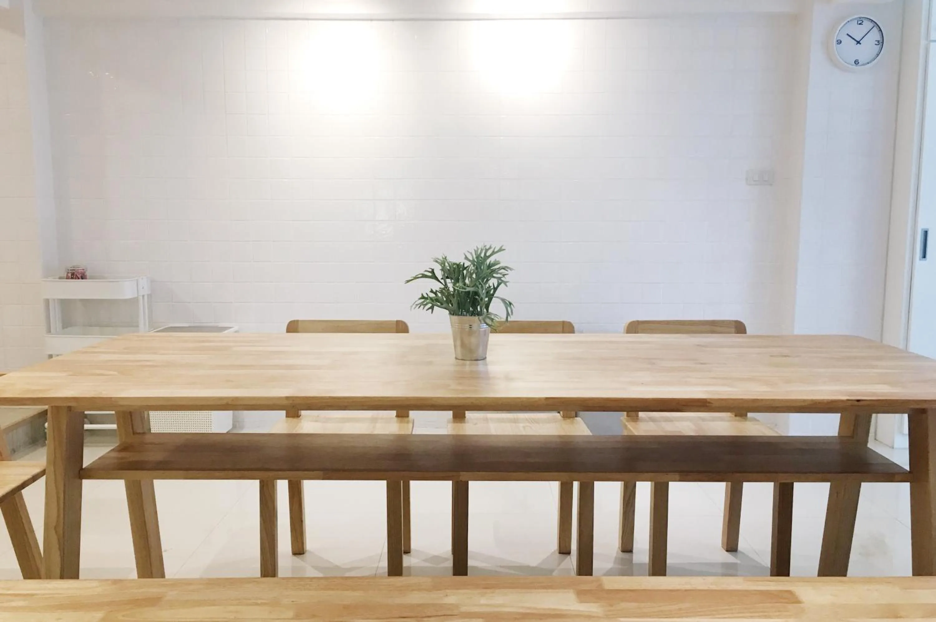 Communal kitchen in About A Bed Hostel Chiangmai