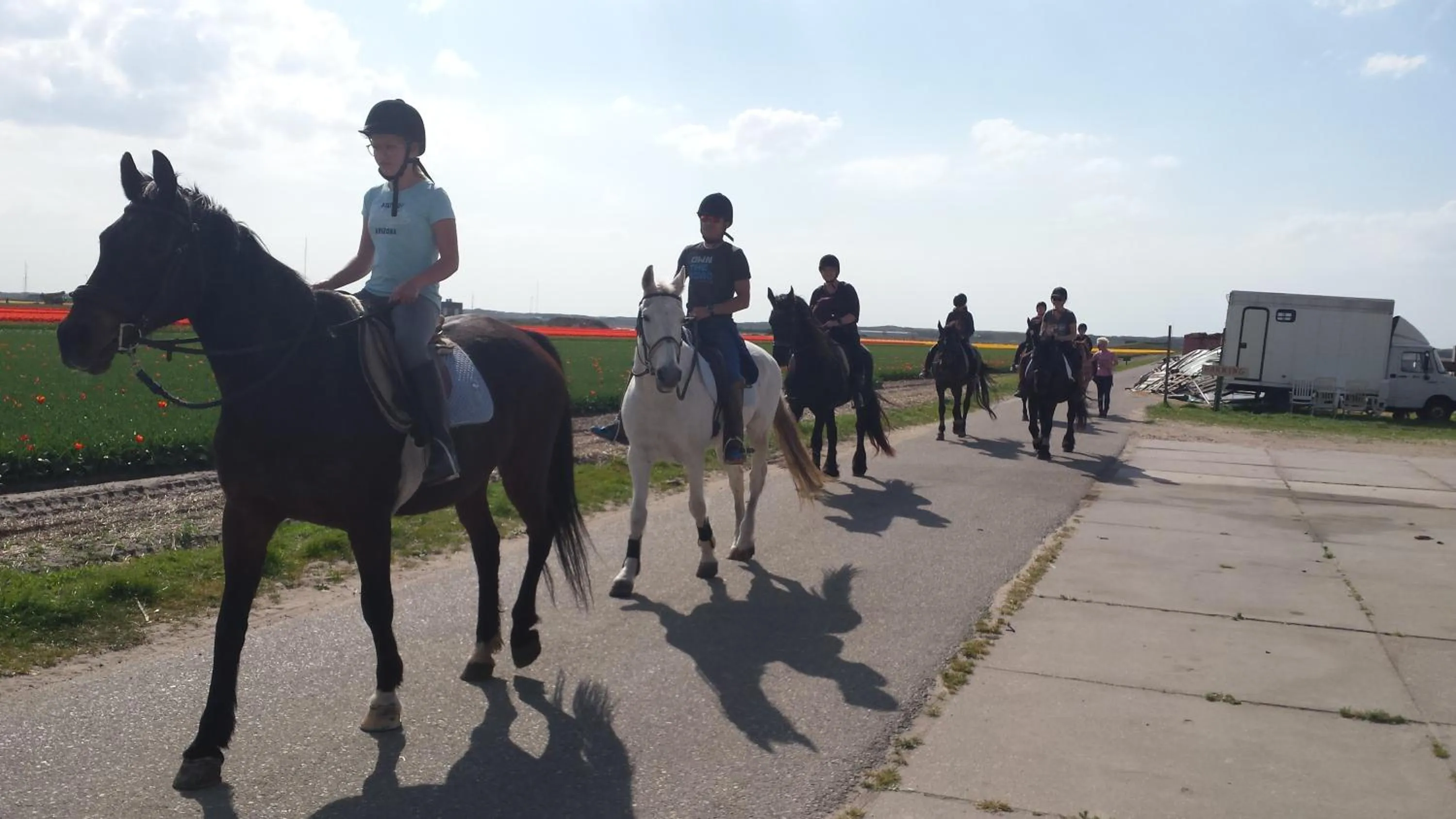 People in B&B boerderij rust, in pipowagens!