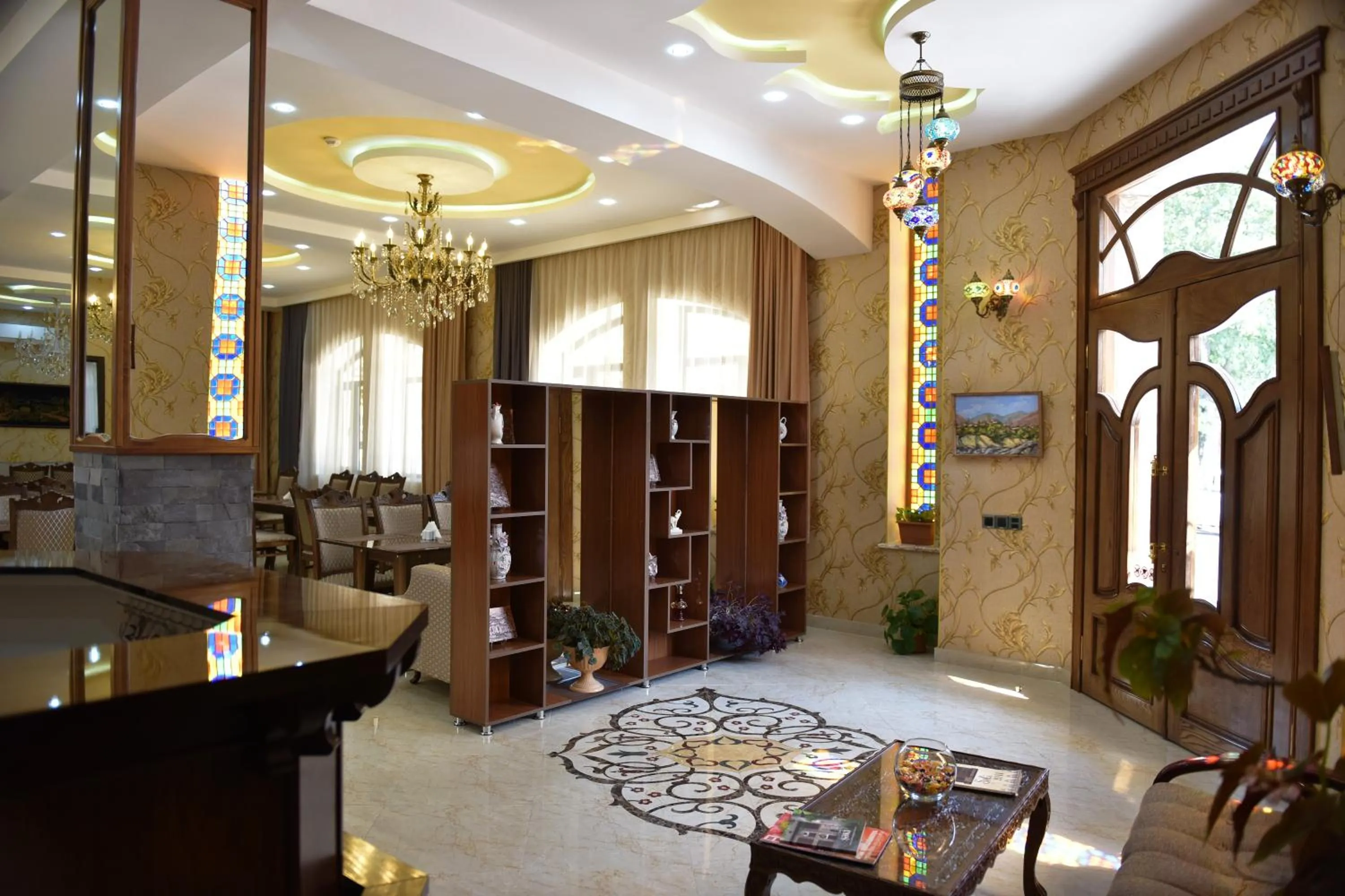 Seating area in Yaffle Inn Shaki Boutique Hotel