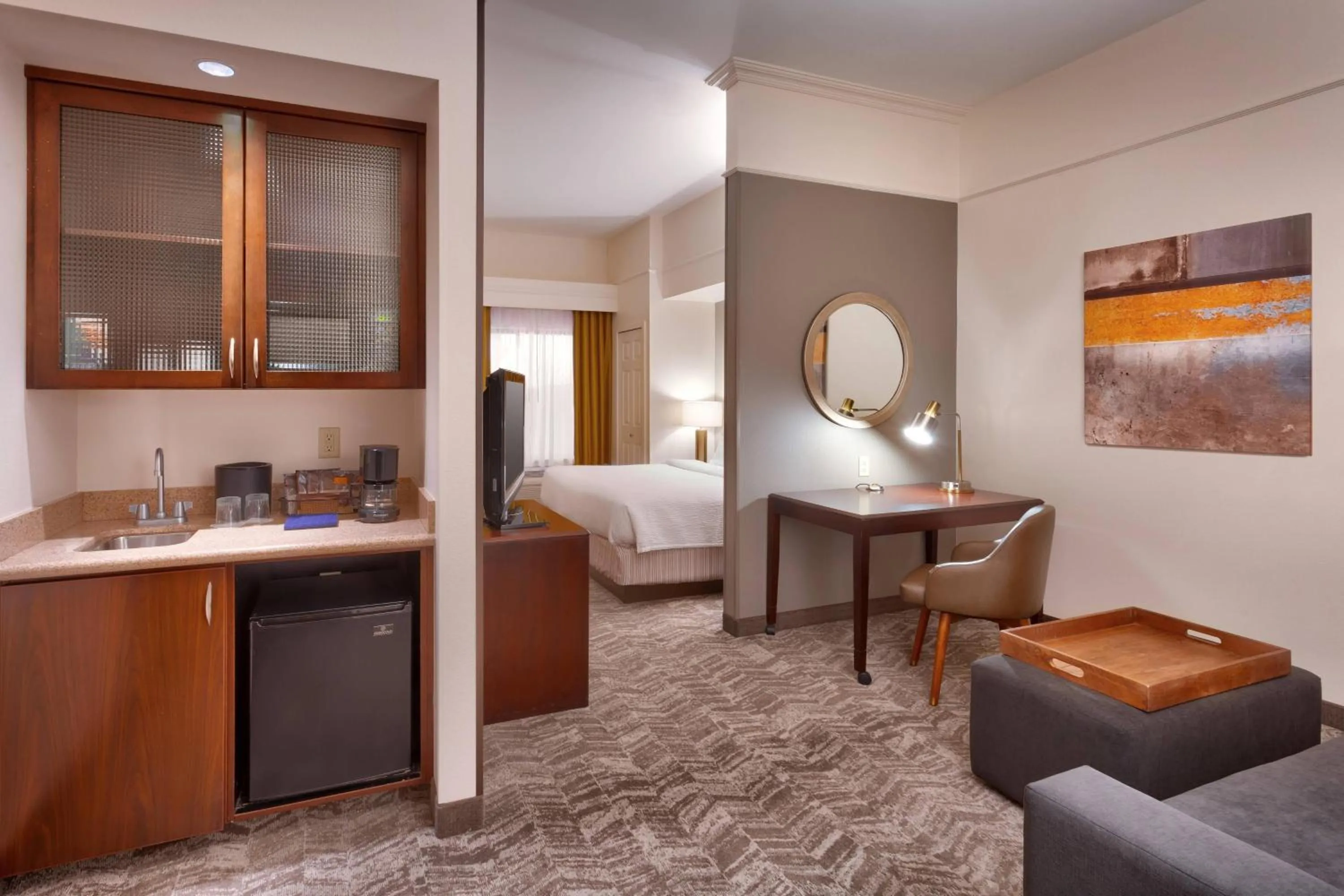 Living room, Bed in SpringHill Suites Thatcher