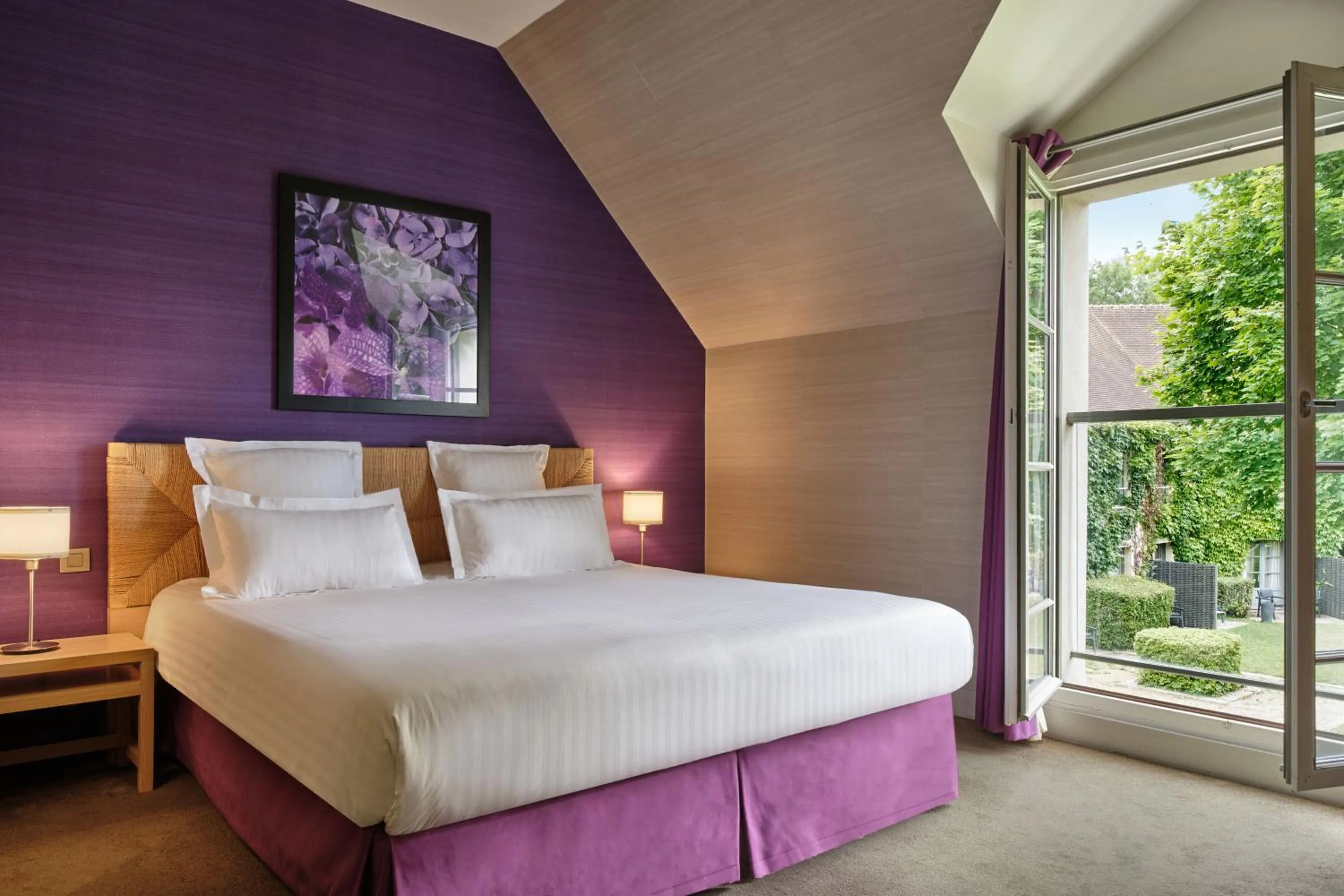 Bed in Château De Villiers-Le-Mahieu