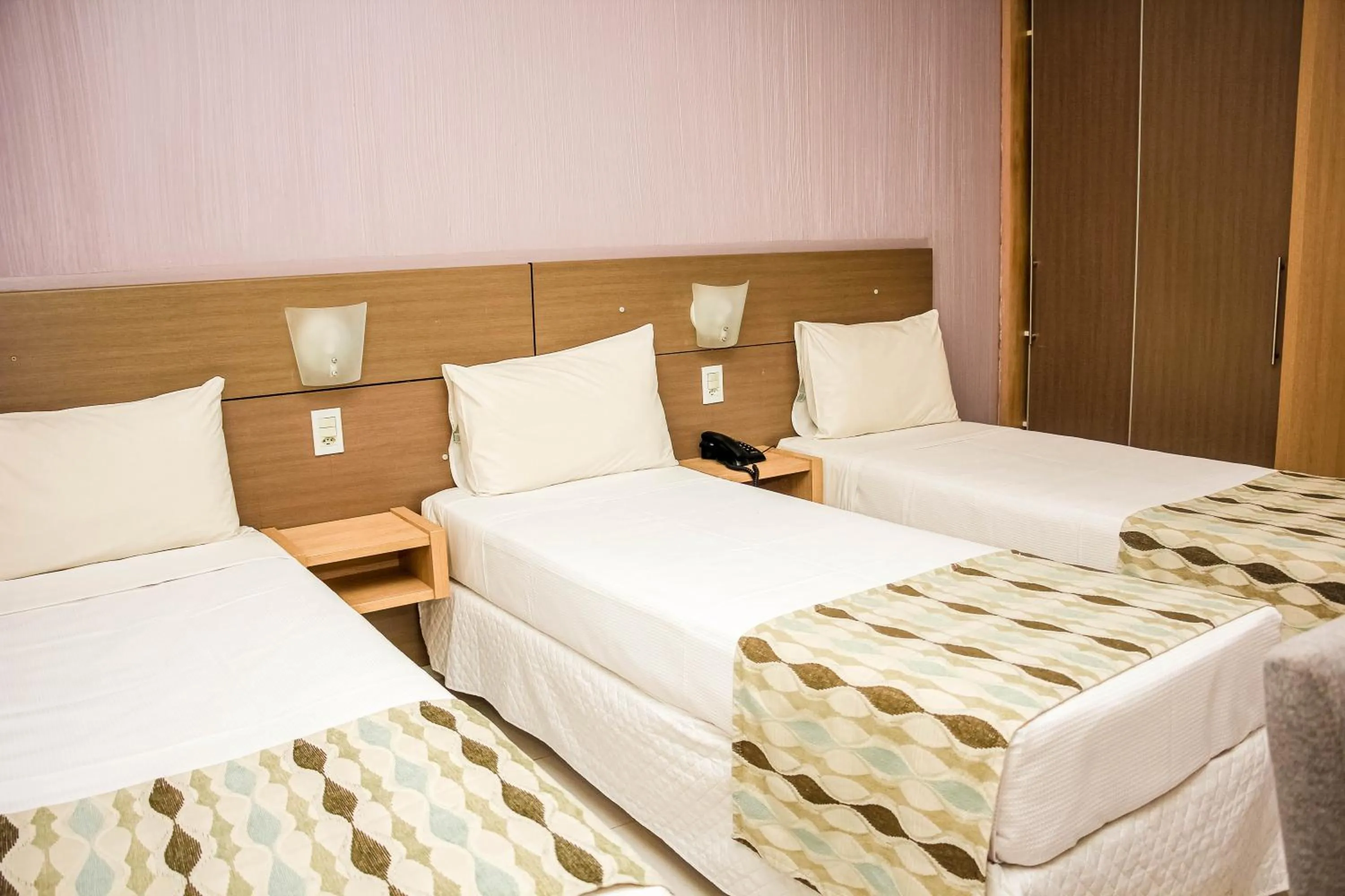 Bed in Stop Way Hotel São Luís