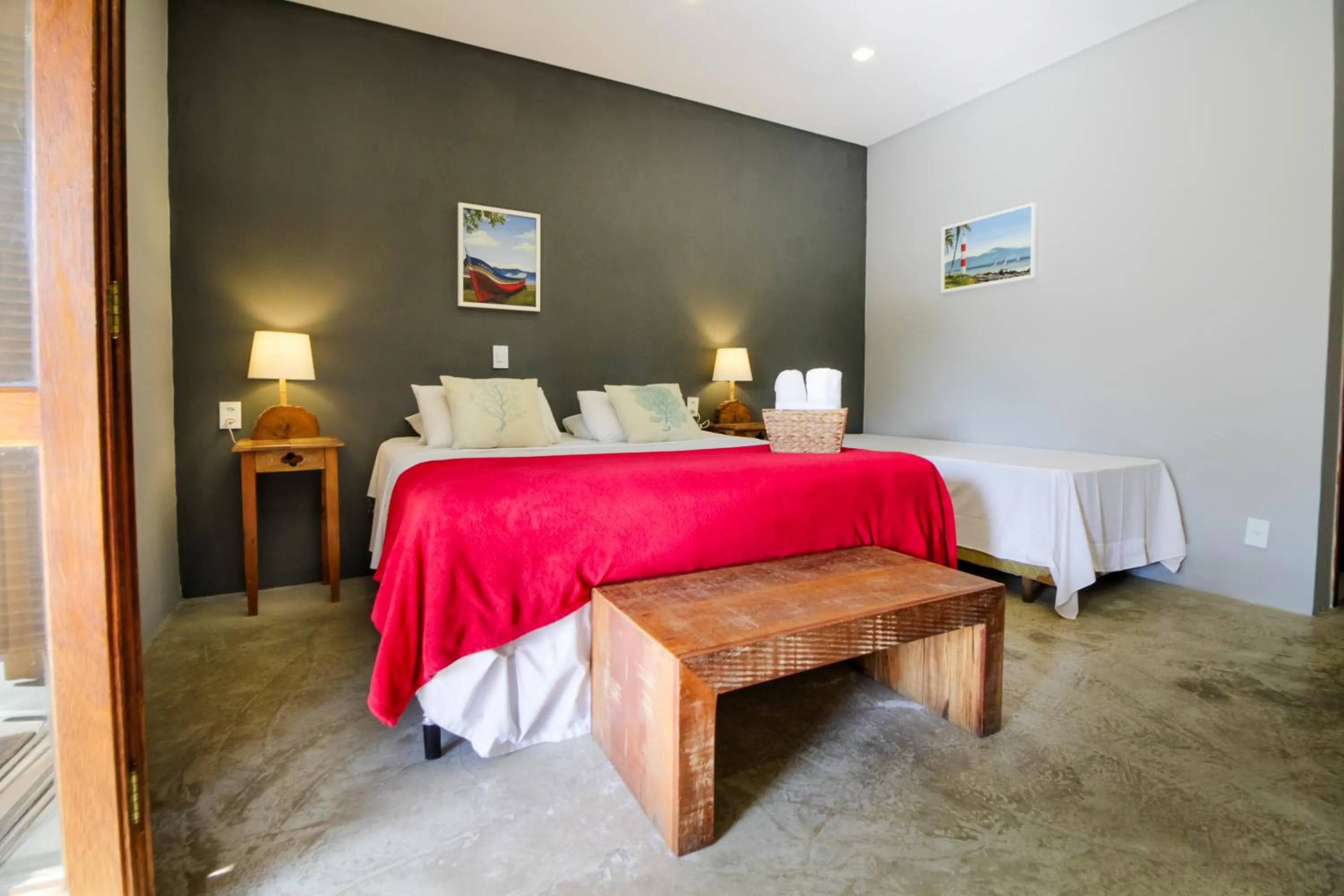 Bed in VELINN Caravela Pousada Ilhabela