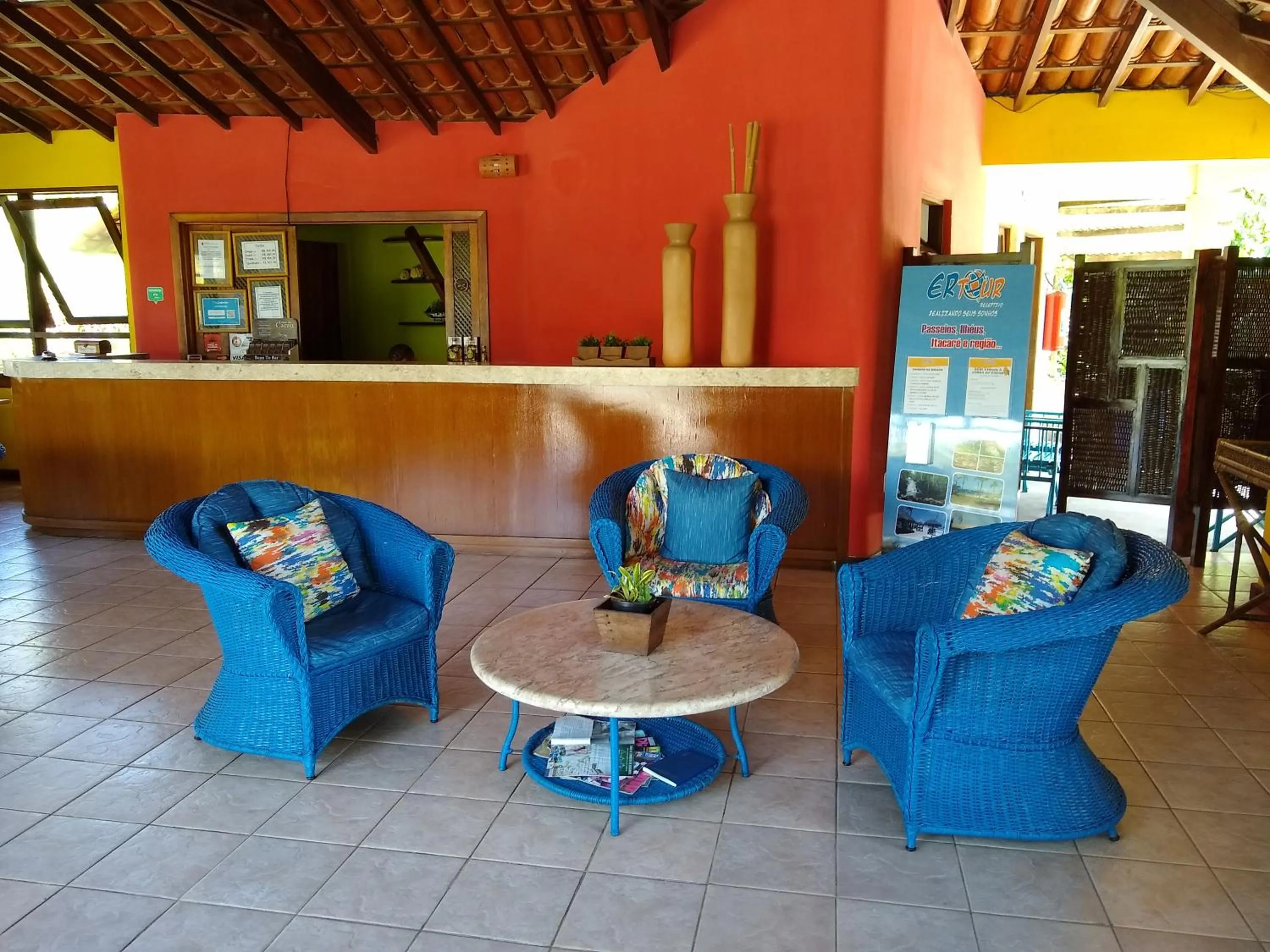 Lobby or reception in Pousada do Mar