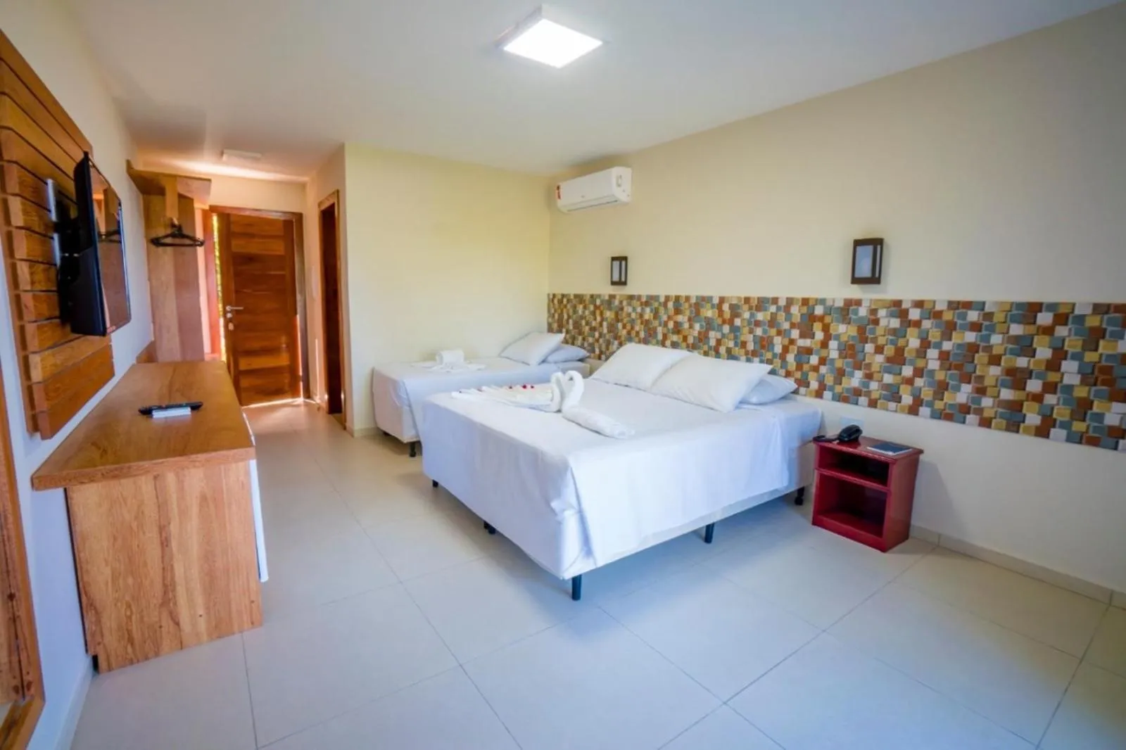 TV and multimedia, Bed in Pousada do Mar