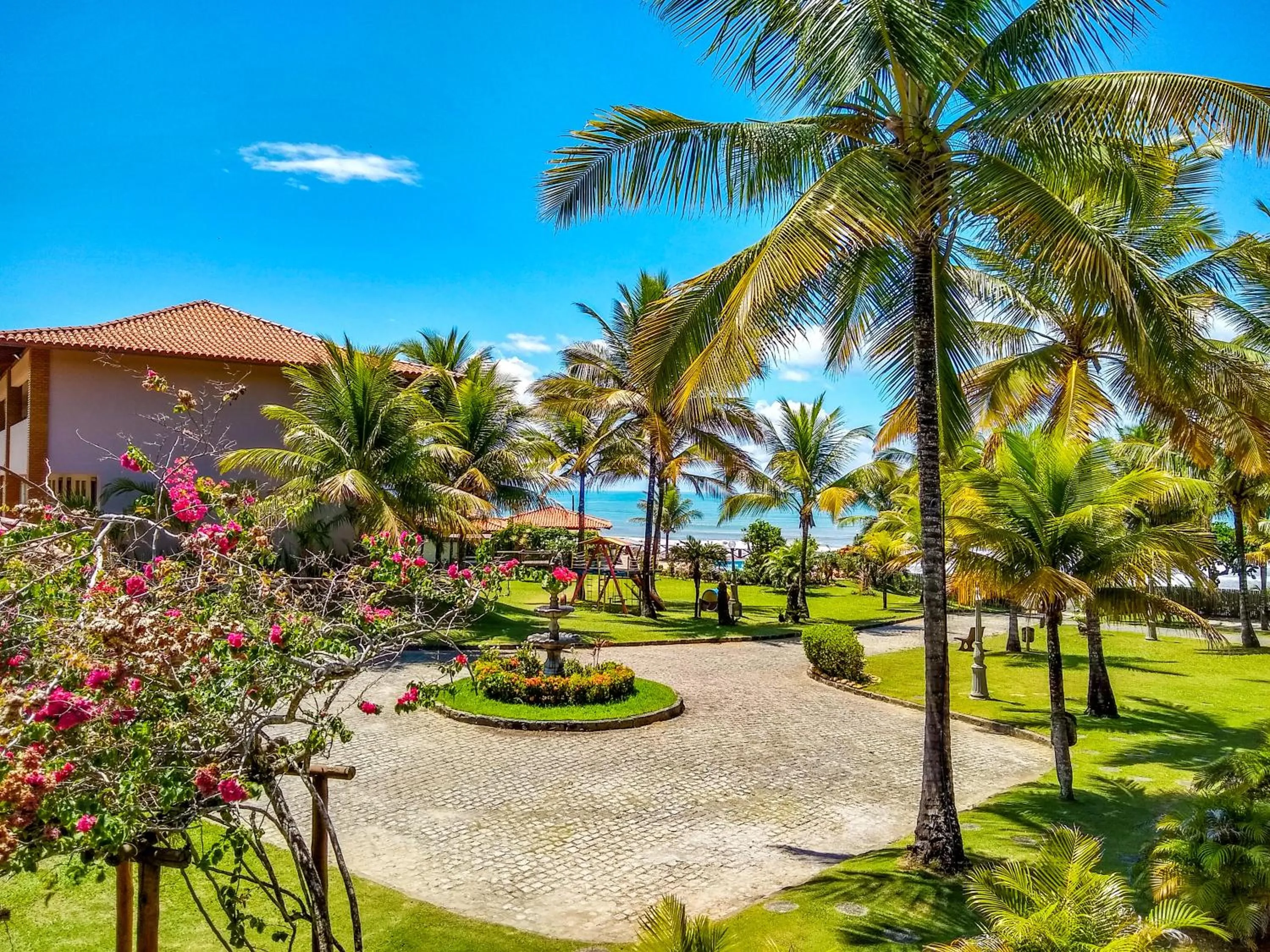 Garden view in Pousada do Mar