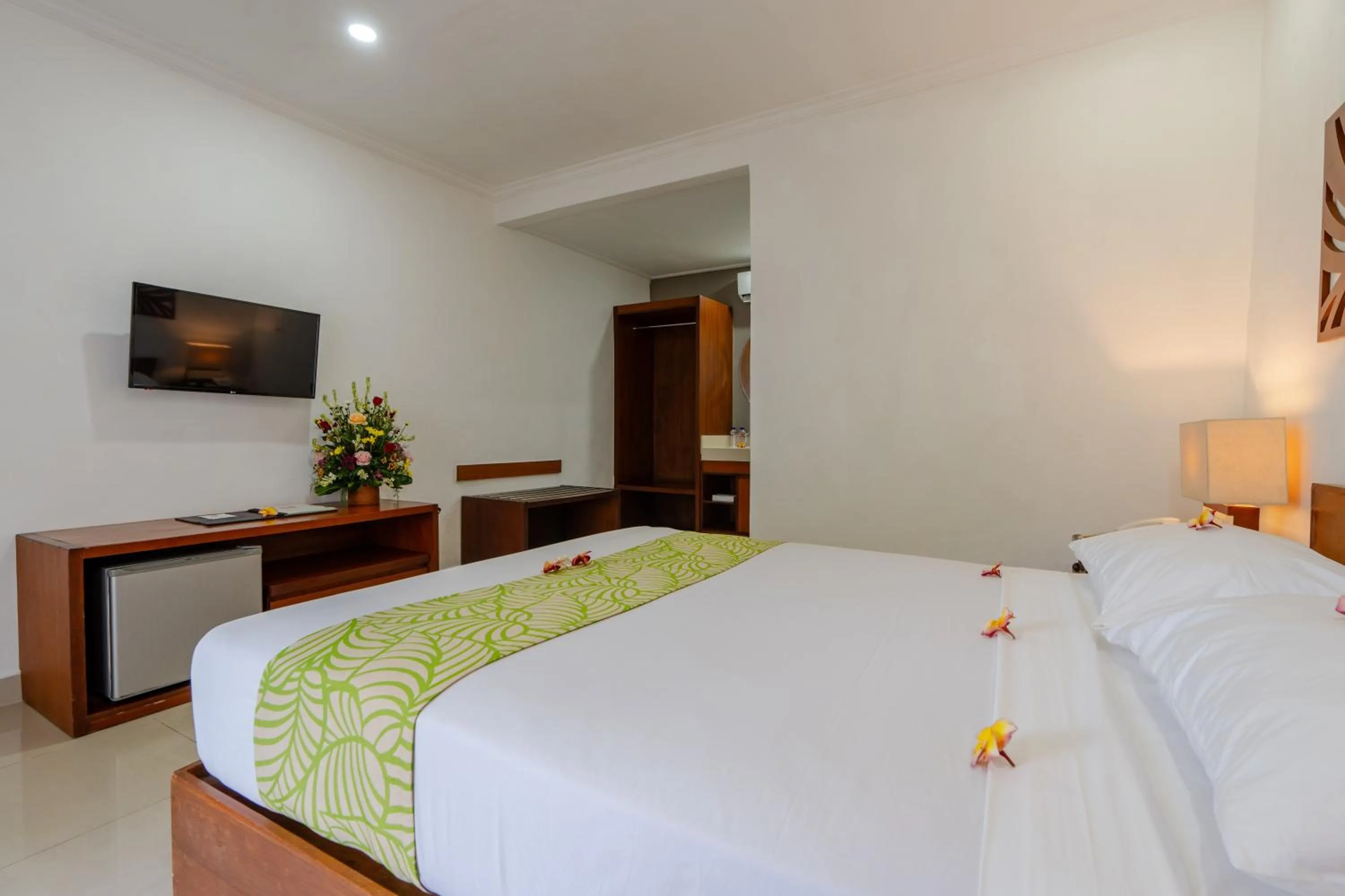 Bed in Dewi Sri Hotel