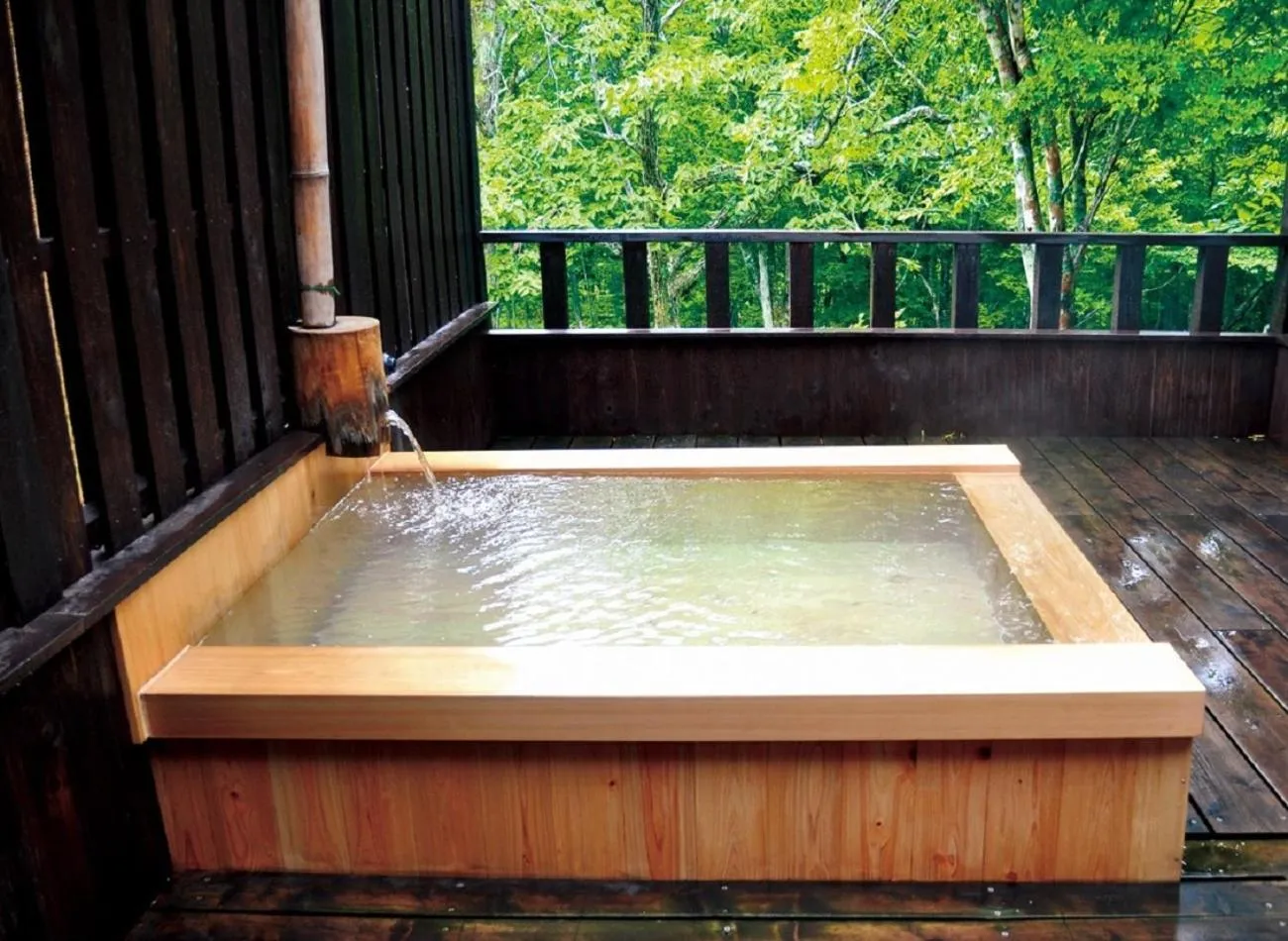 Bathroom in Shinyu Onsen Kurikomaso