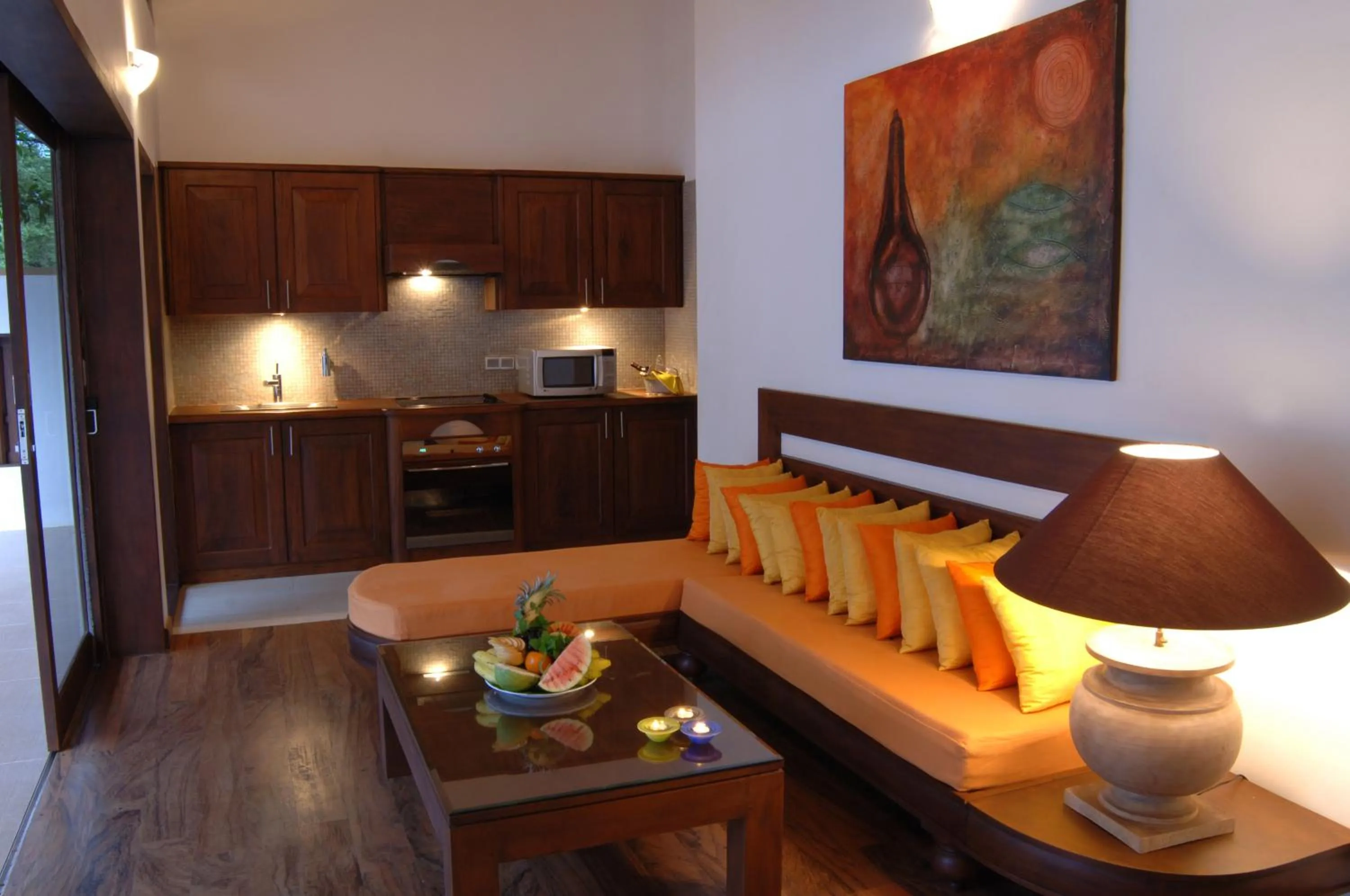 Seating area in Amaya Lake Dambulla