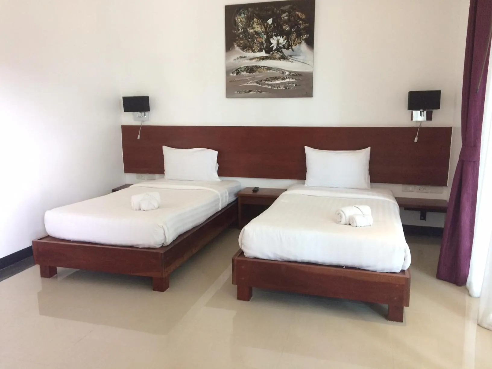Bed in Green View Village Resort