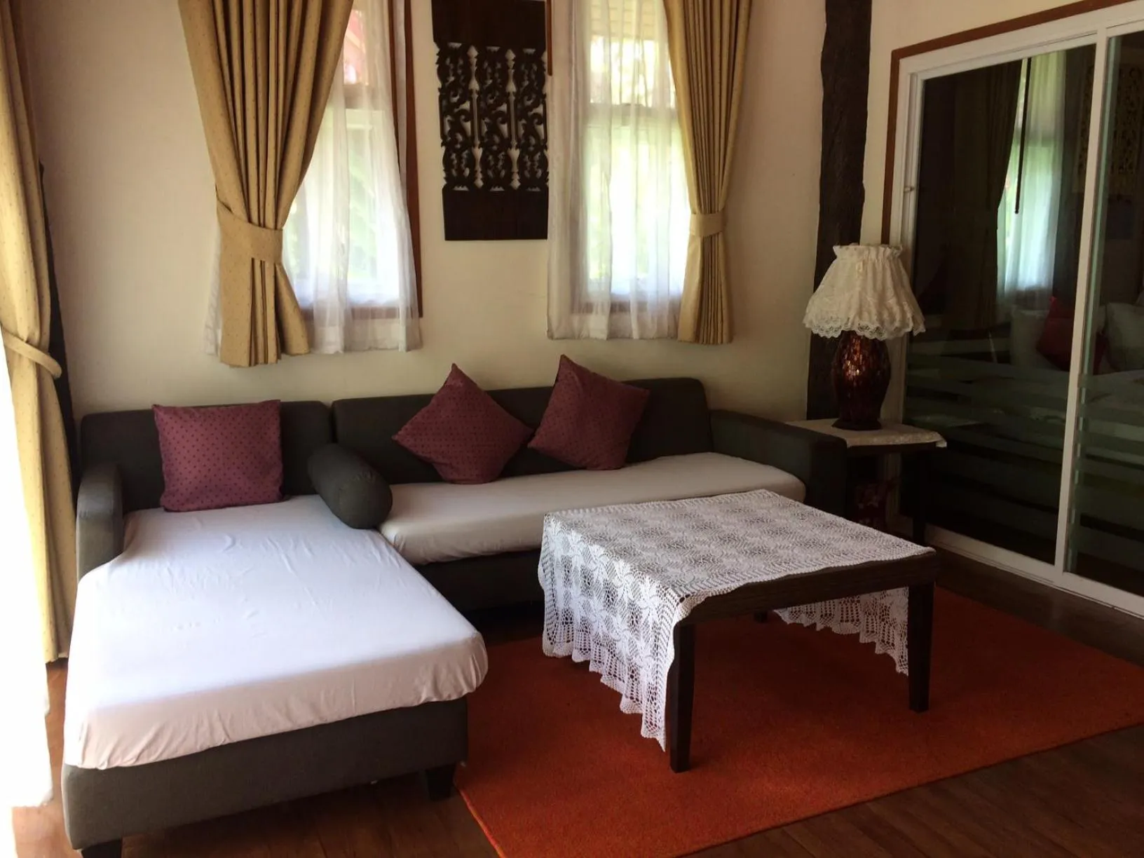 Bed in Green View Village Resort