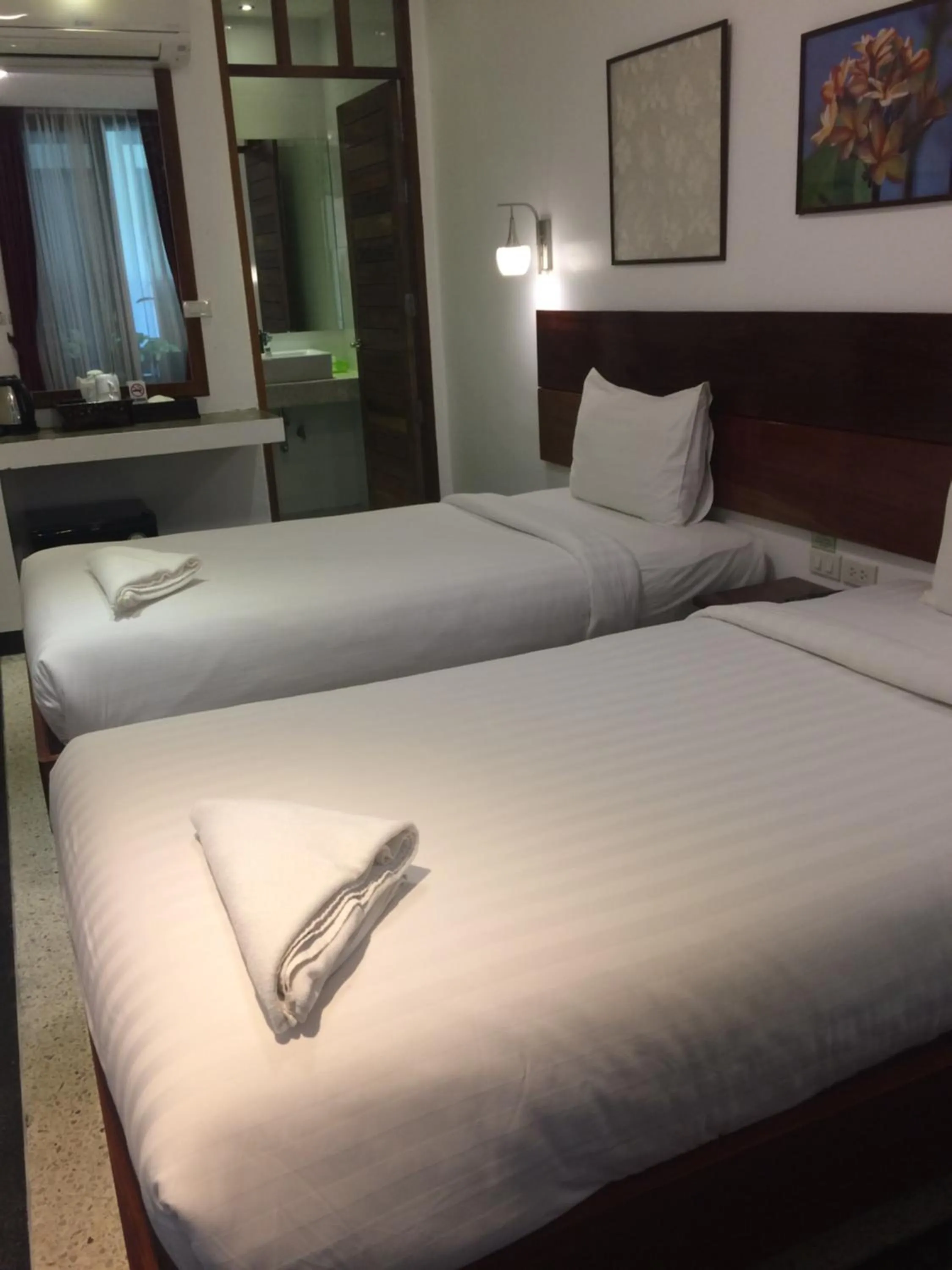 Bed in Green View Village Resort