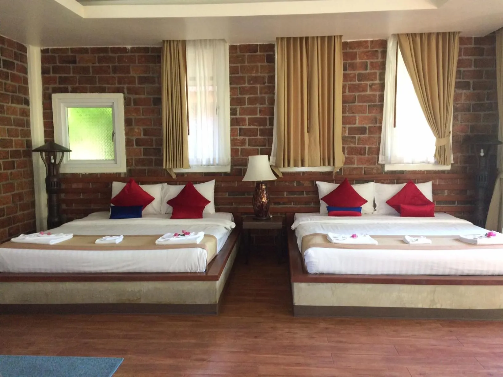 Bed in Green View Village Resort