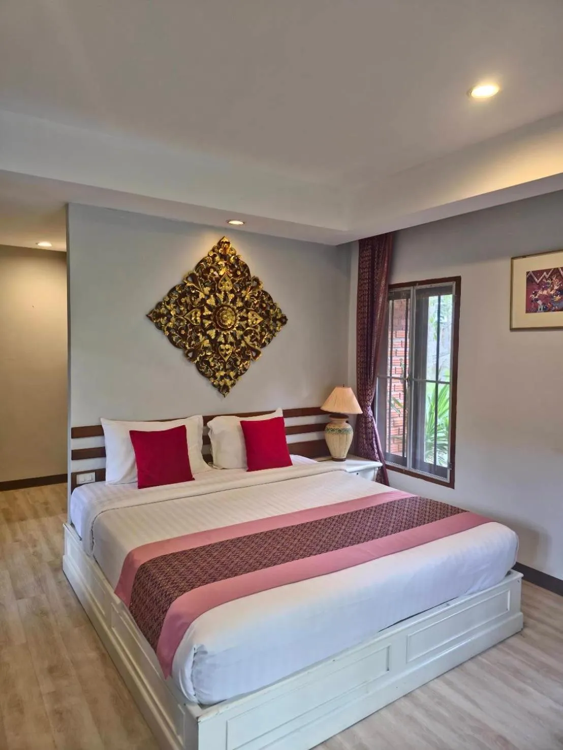 Bed in Green View Village Resort