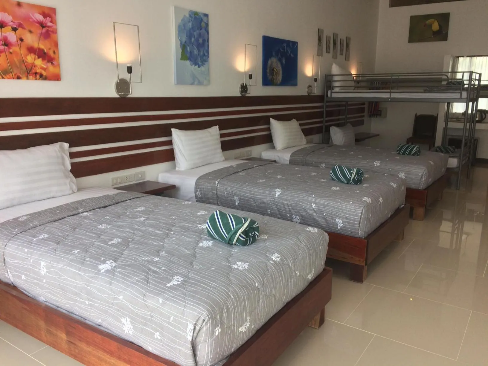 Bed in Green View Village Resort