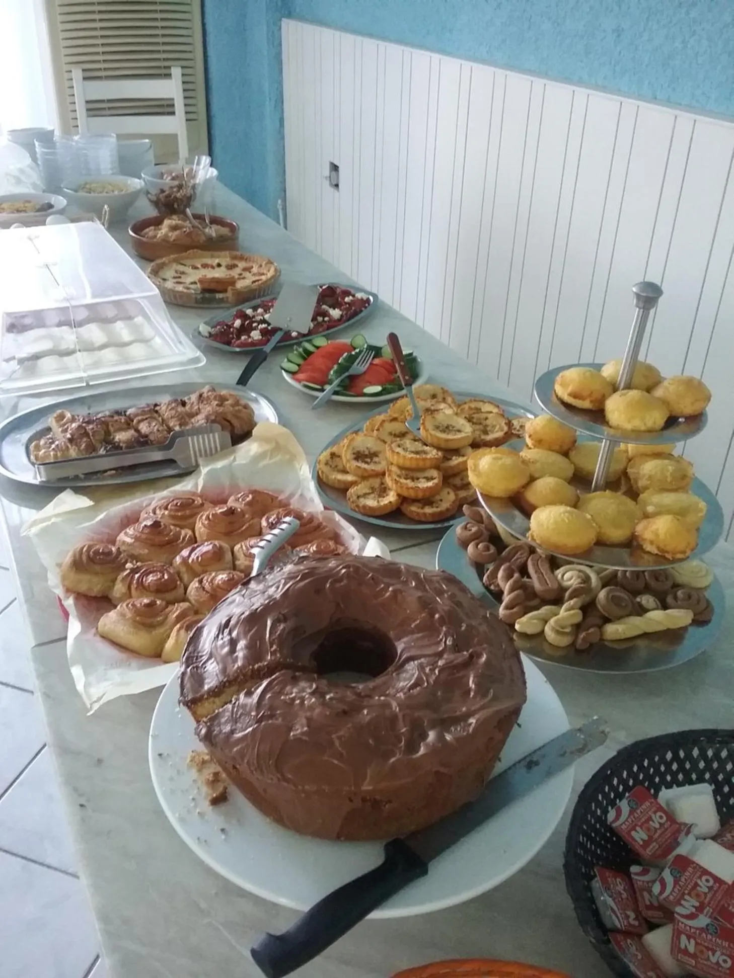 Buffet breakfast in Esperides Hotel