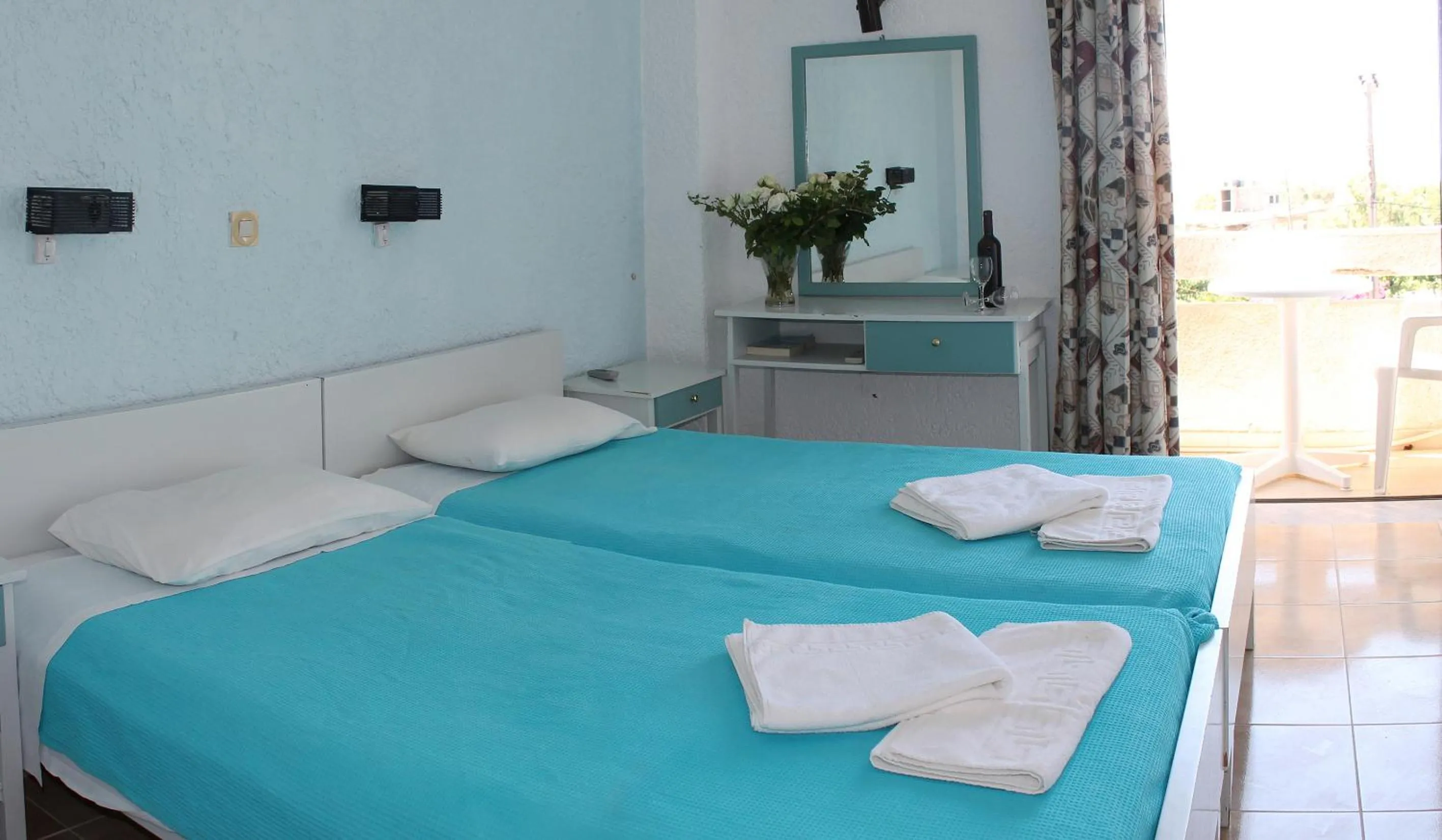 Bed in Esperides Hotel