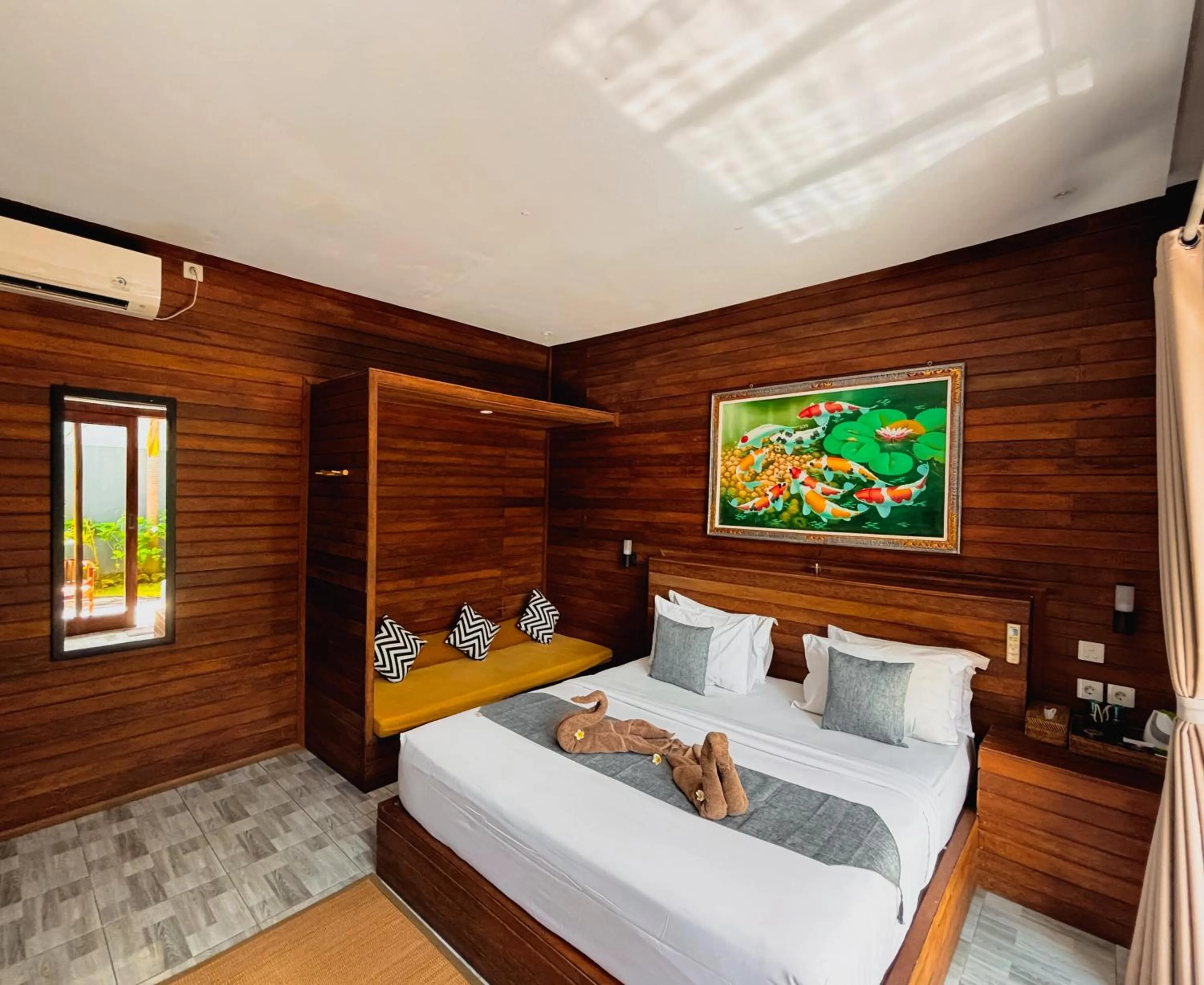 Bed in Singabu Bungalows